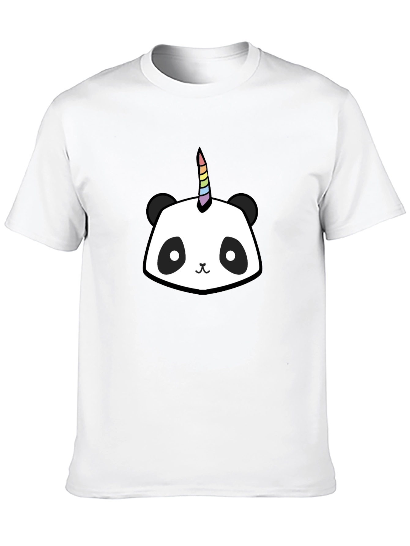 Black Unicorn Panda Graphic Tee - Men's Black T-Shirt view 10
