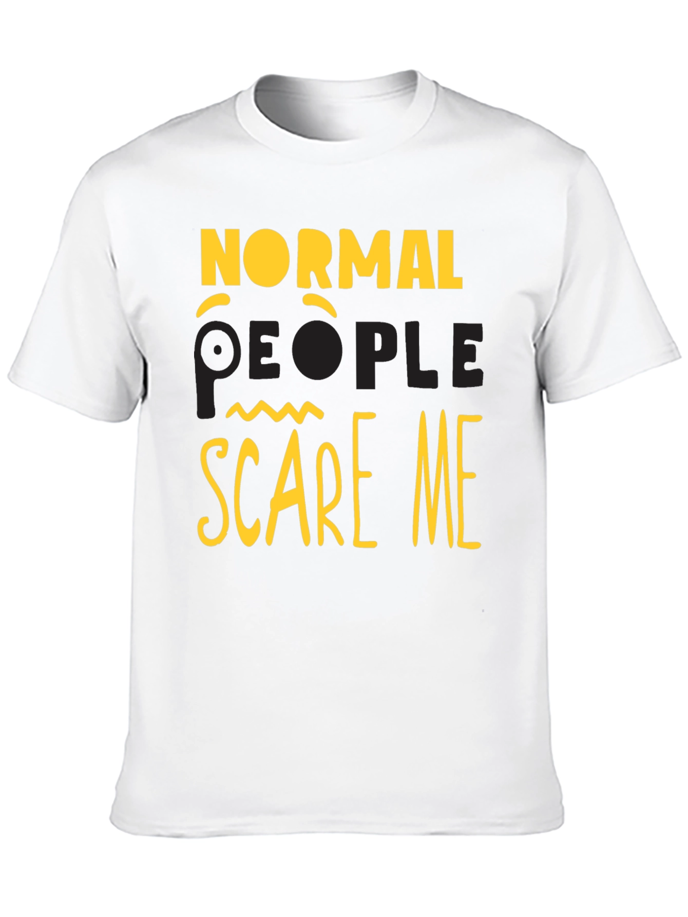Black Normal People Scare Me Graphic T-Shirt view 10
