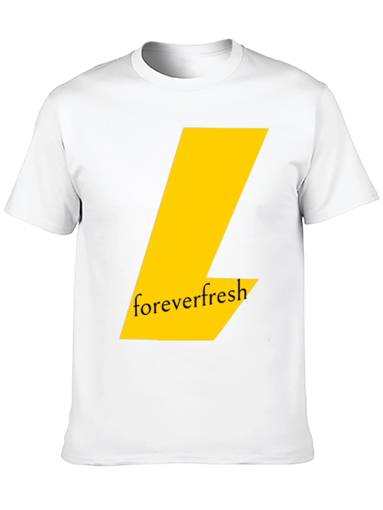 Black Forever Fresh Black T-Shirt: Modern Graphic Tee view 10