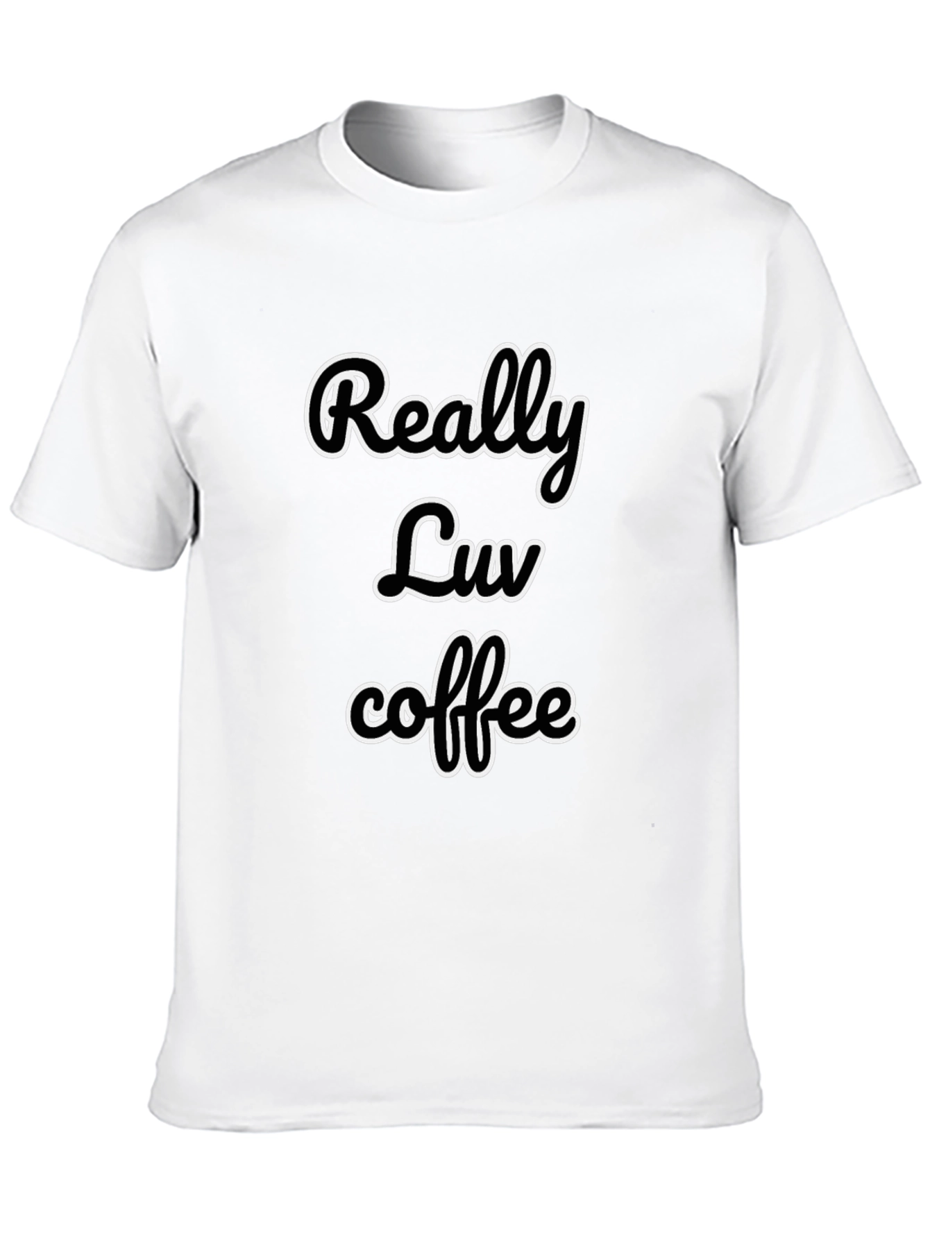 Black Really Luv Coffee Black T-Shirt view 10
