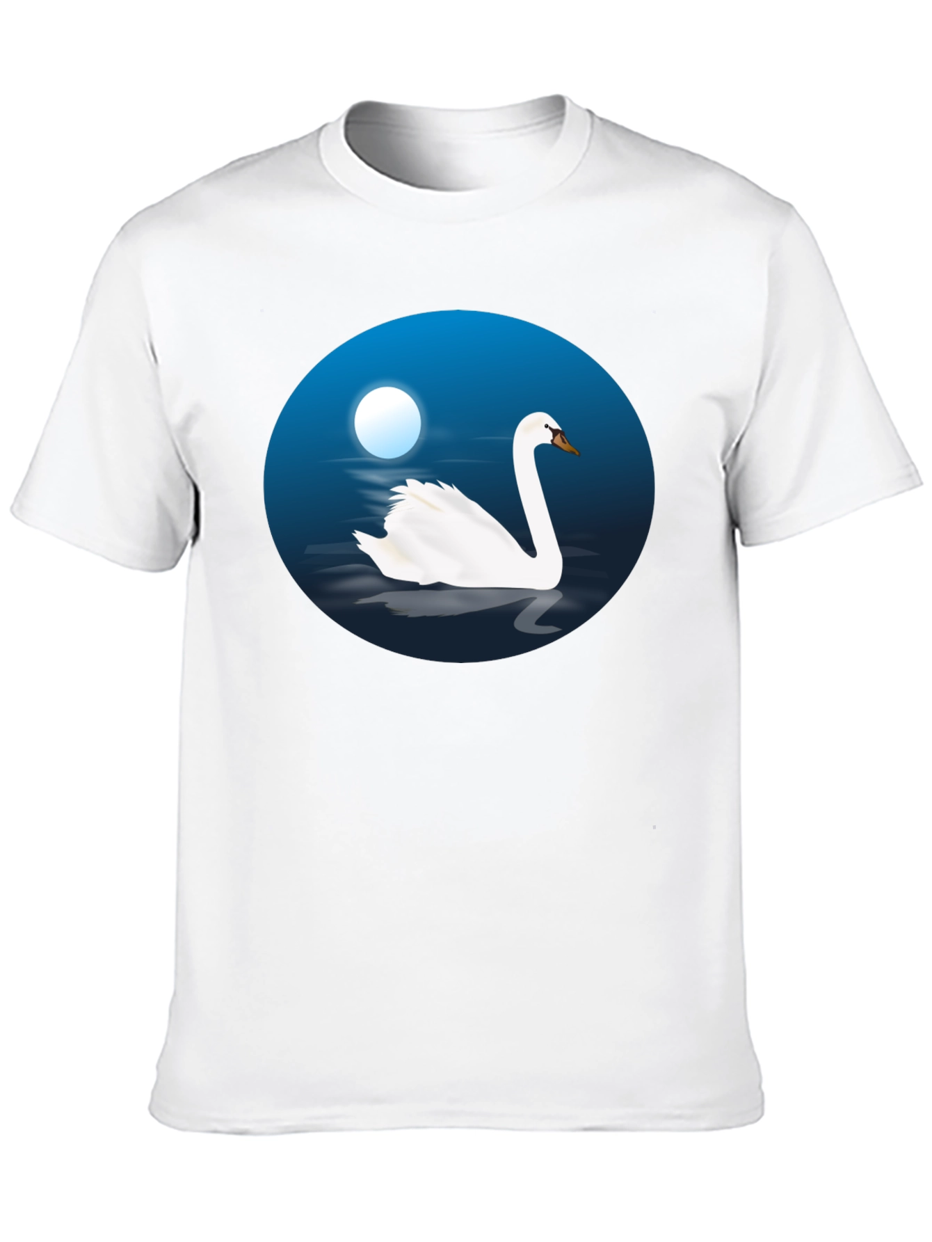 Black Swan Lake Graphic Tee - Black Cotton T-Shirt view 10
