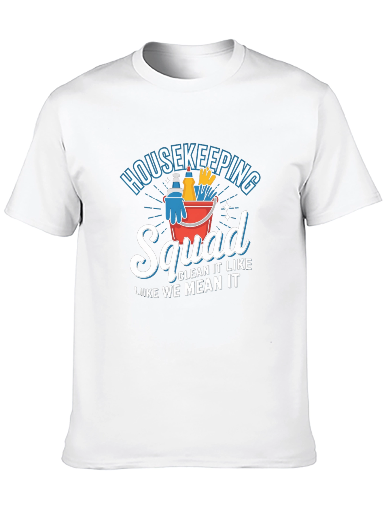 Black Housekeeping Squad T-Shirt - Cleaning Team Apparel view 10