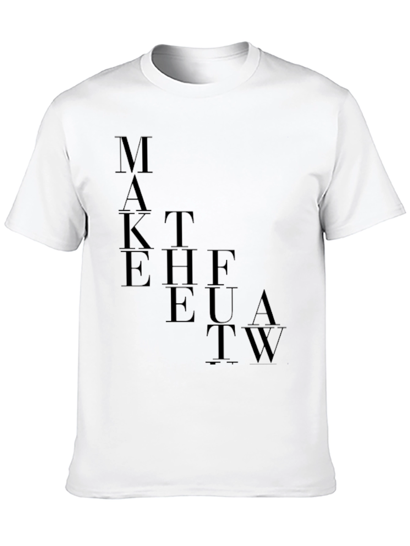 Black Modern Graphic Tee - Make the Future Work view 10