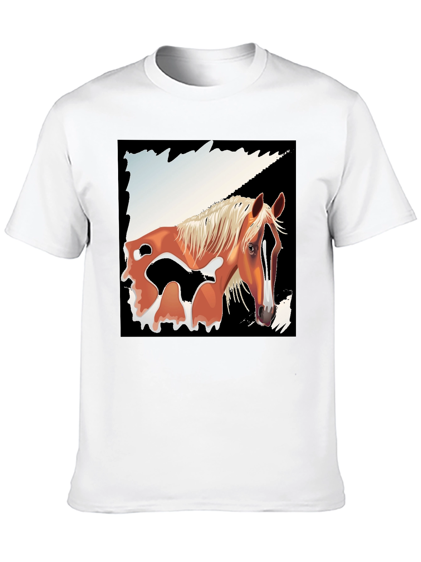 Black Horse Graphic Tee - Men's Black T-Shirt view 10