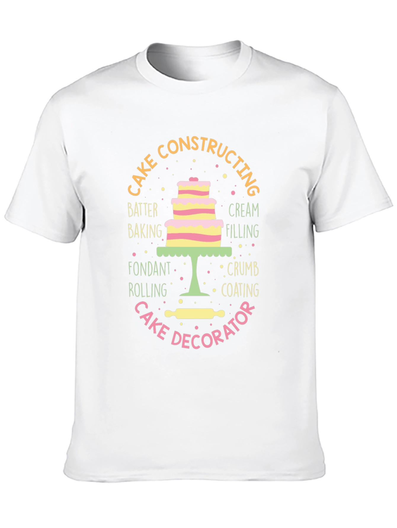 Black Cake Decorator T-Shirt: Baking Enthusiast Gift view 10