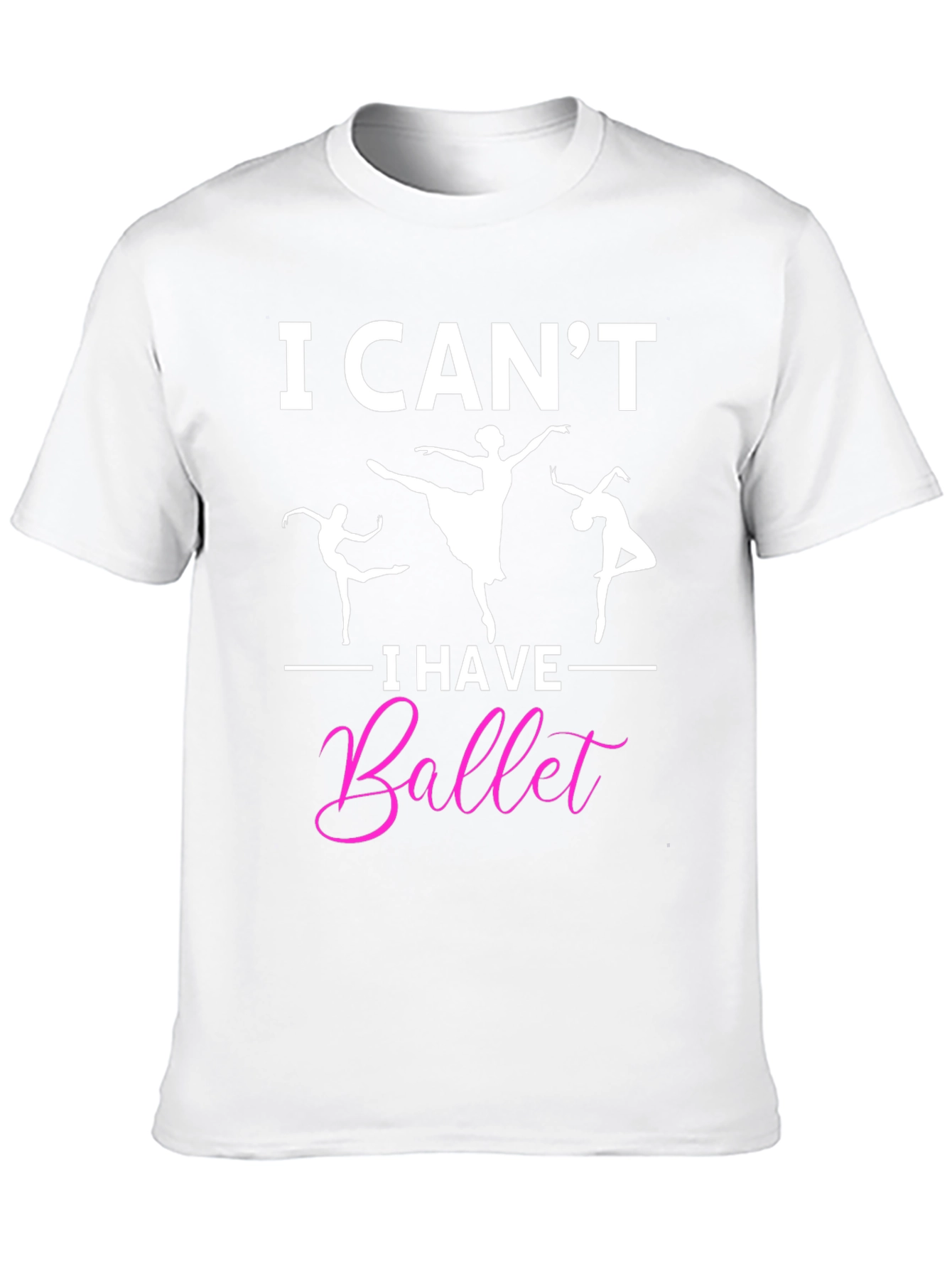 Black I Can't I Have Ballet Graphic T-Shirt view 10
