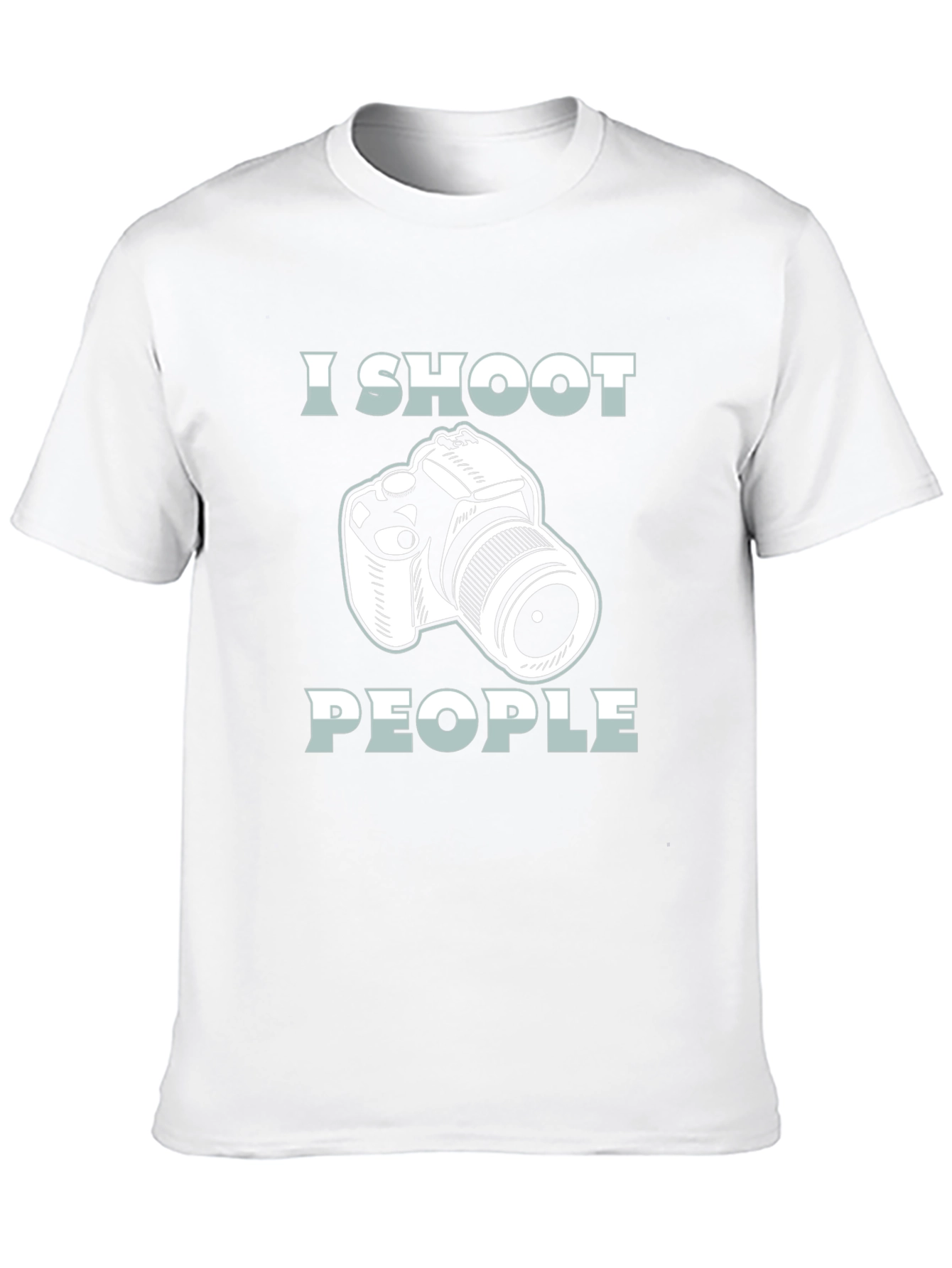Black I Shoot People Camera Graphic T-Shirt view 10