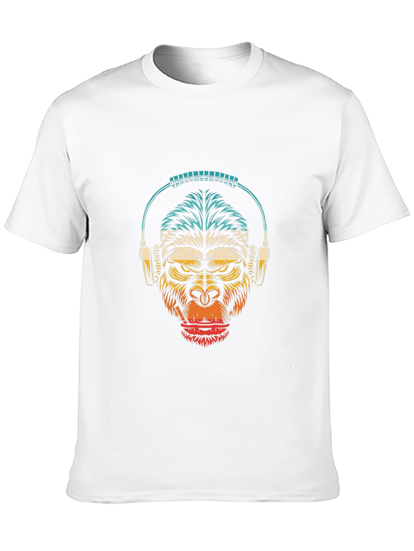 Black DJ Gorilla Graphic T-Shirt view 10