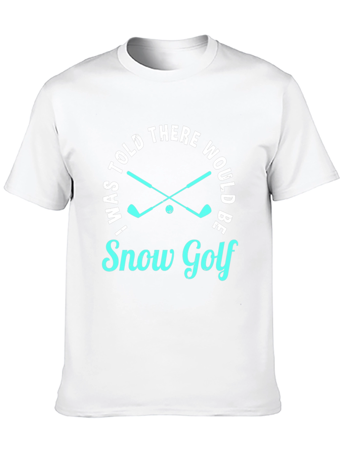 Black Snow Golf T-Shirt - Funny Golfing Tee view 10