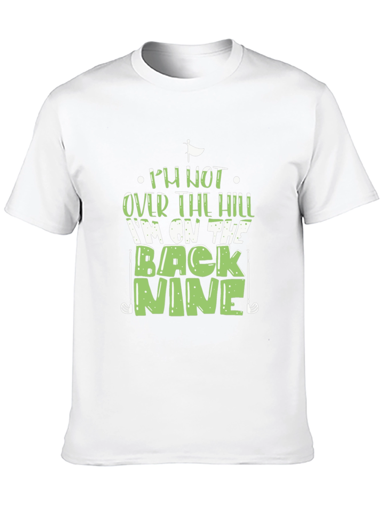 Black Funny Golf T-Shirt - Back Nine Humor Tee view 10