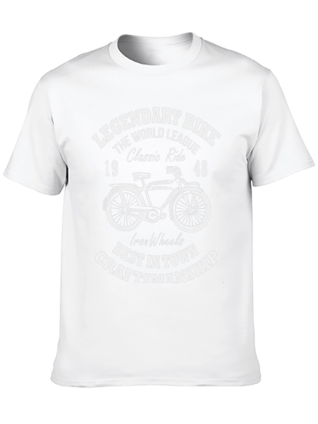 Black Legendary Bike 1948 Graphic Tee - Classic Ride T-Shirt view 10