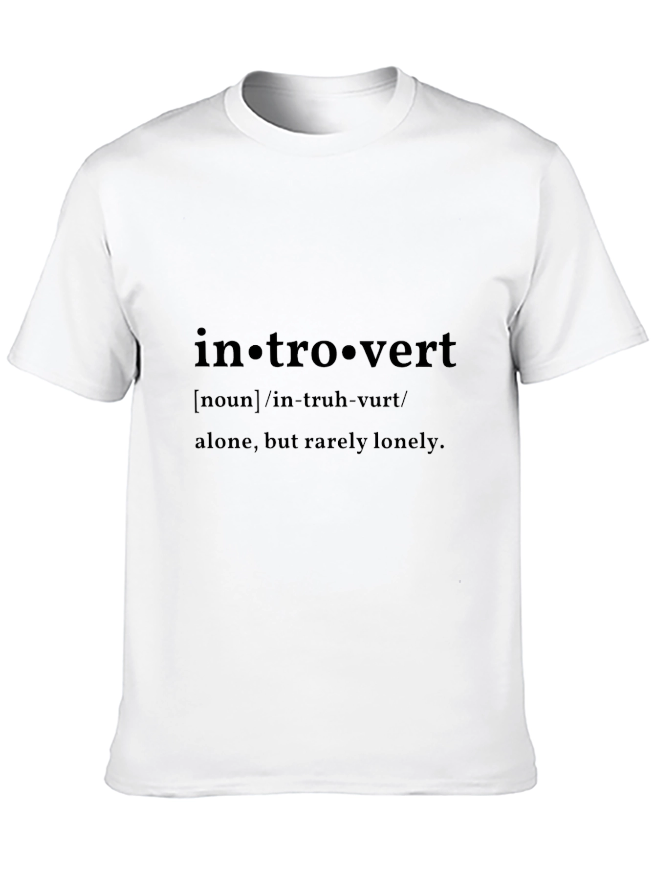 Black Introvert Definition Black T-Shirt view 10