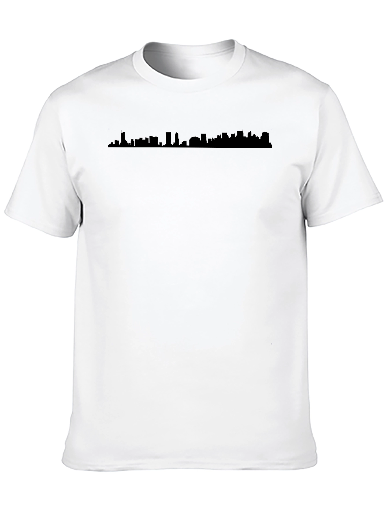 Black Cityscape Graphic Tee - Black view 10