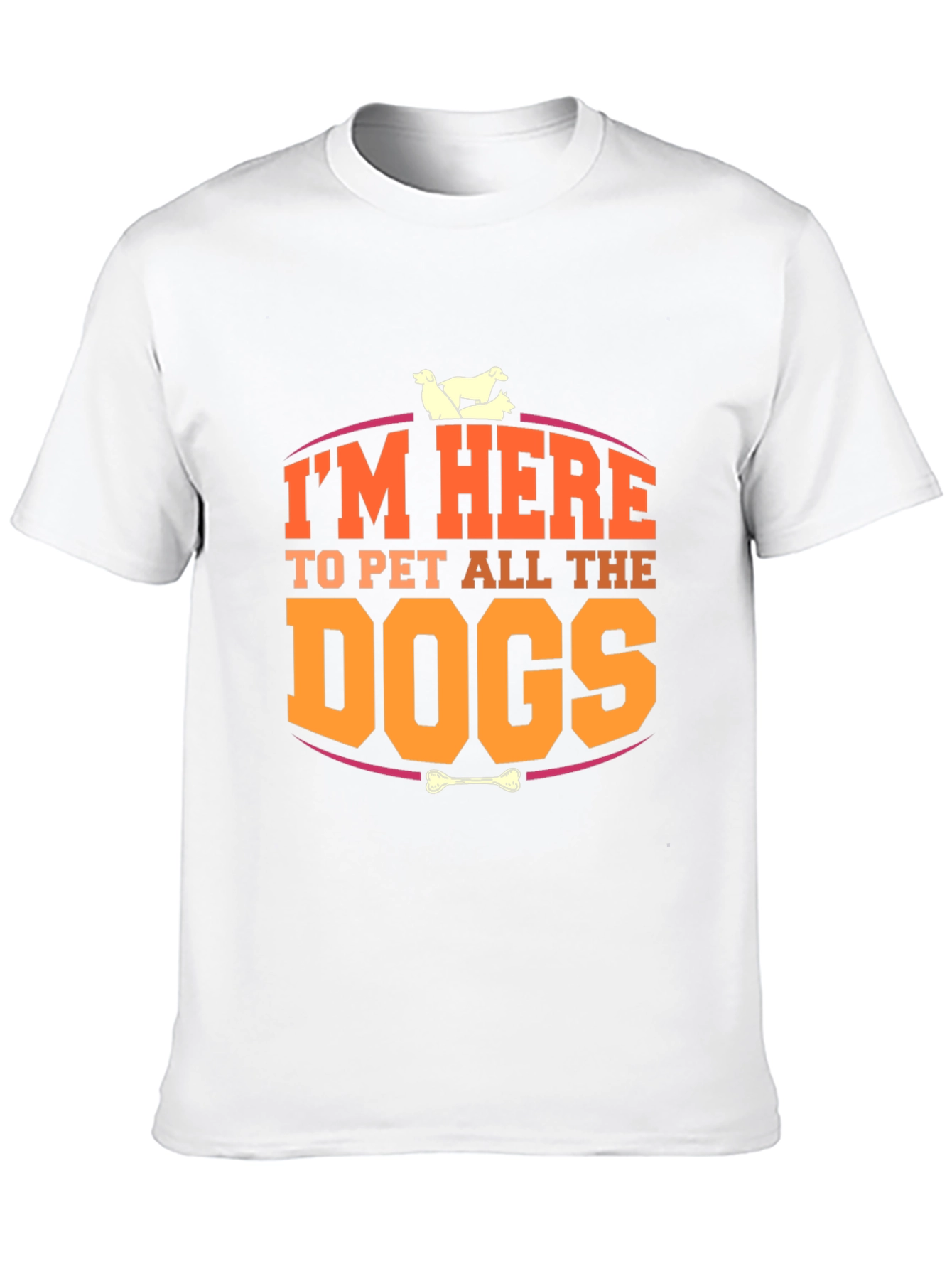 Black I'm Here to Pet All the Dogs T-Shirt view 10