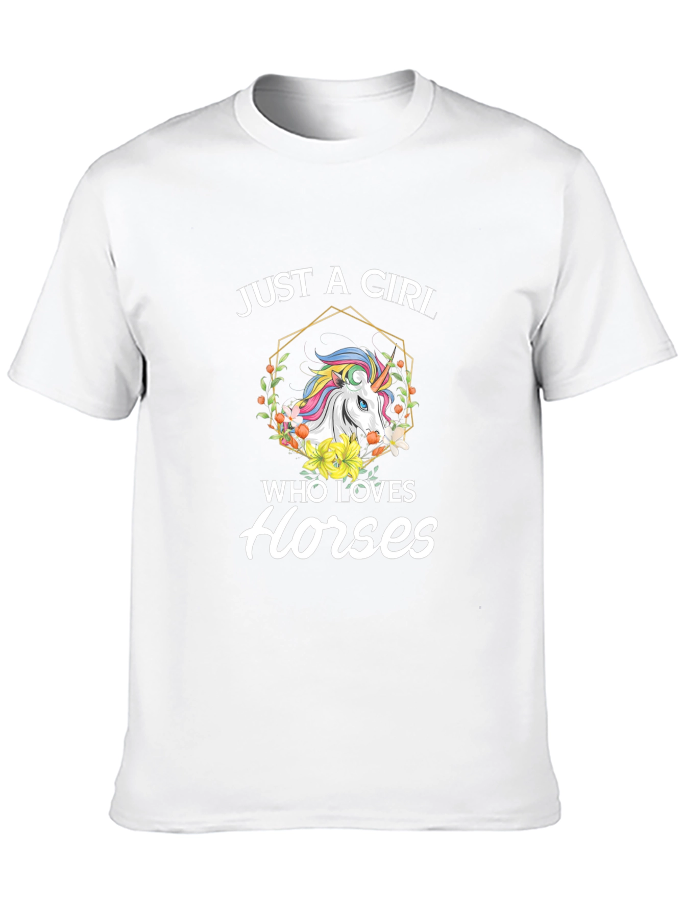 Black Just A Girl Who Loves Horses T-Shirt view 10