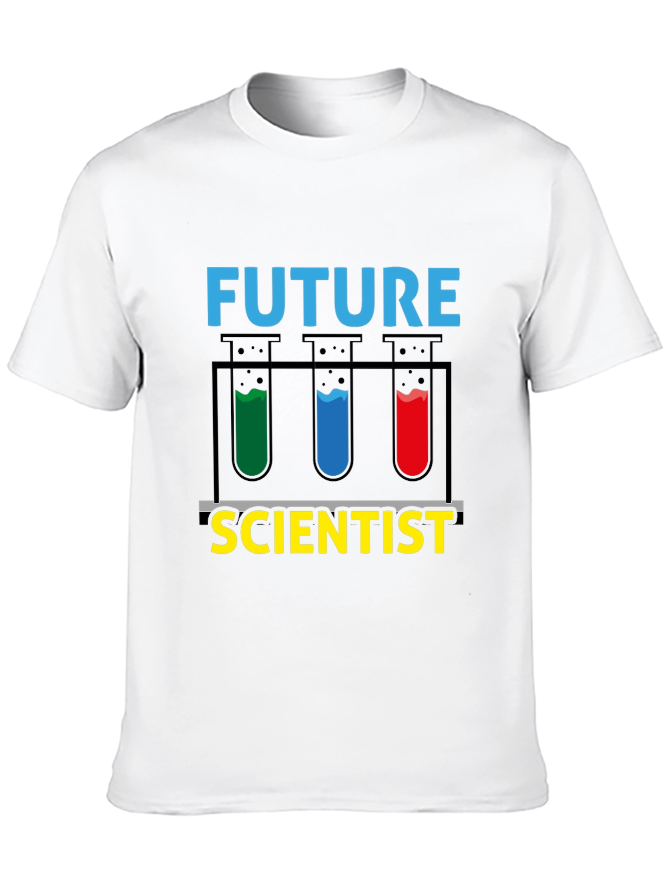 Black Future Scientist T-Shirt - Science Experiment Design view 10