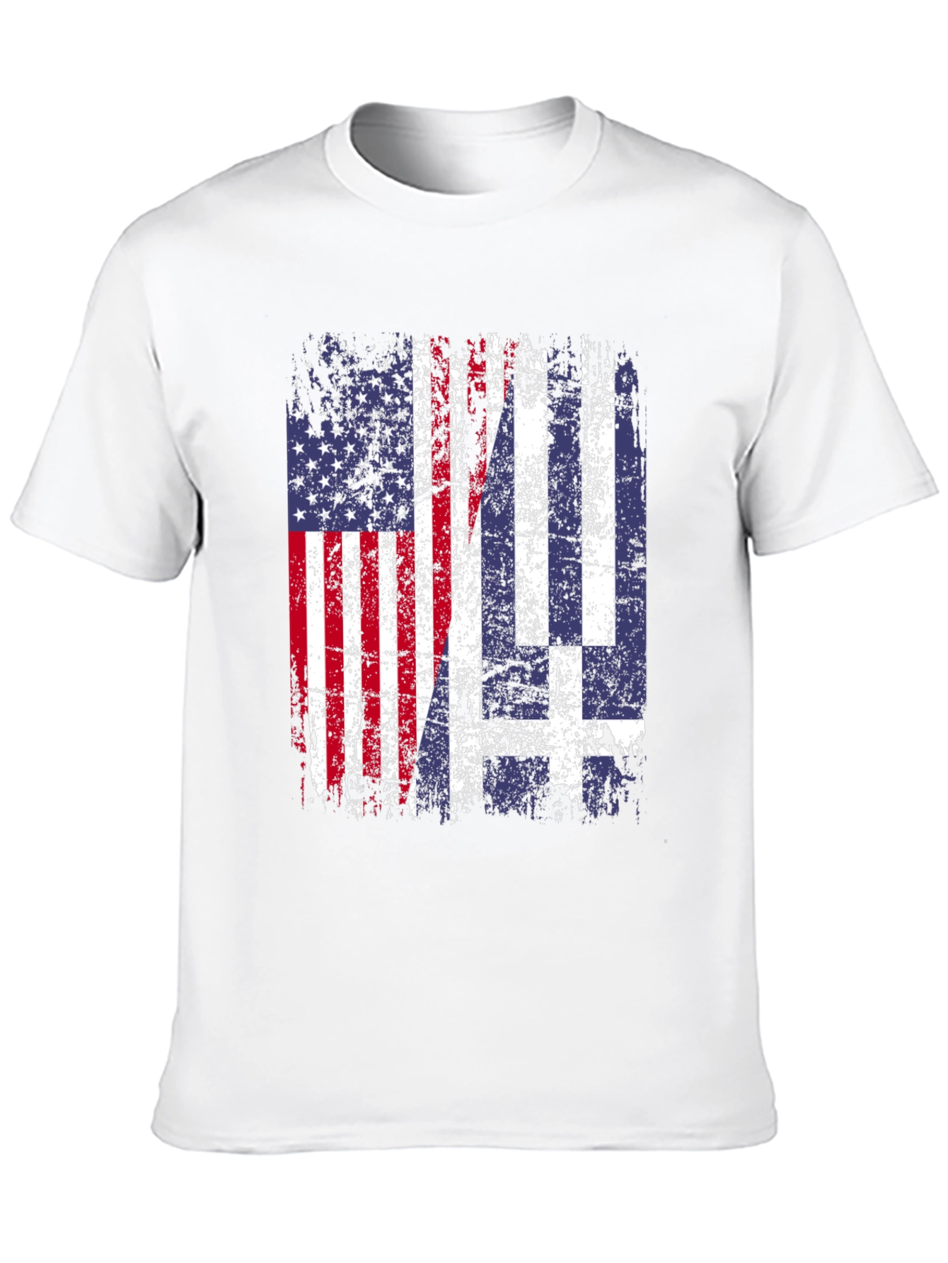Black USA & Greece Flag T-Shirt view 10