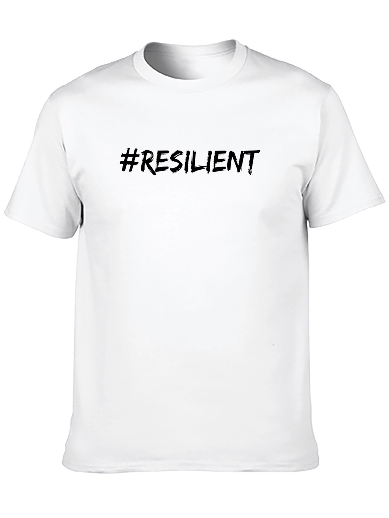 Black Resilient Black Graphic Tee - Motivational Style view 10