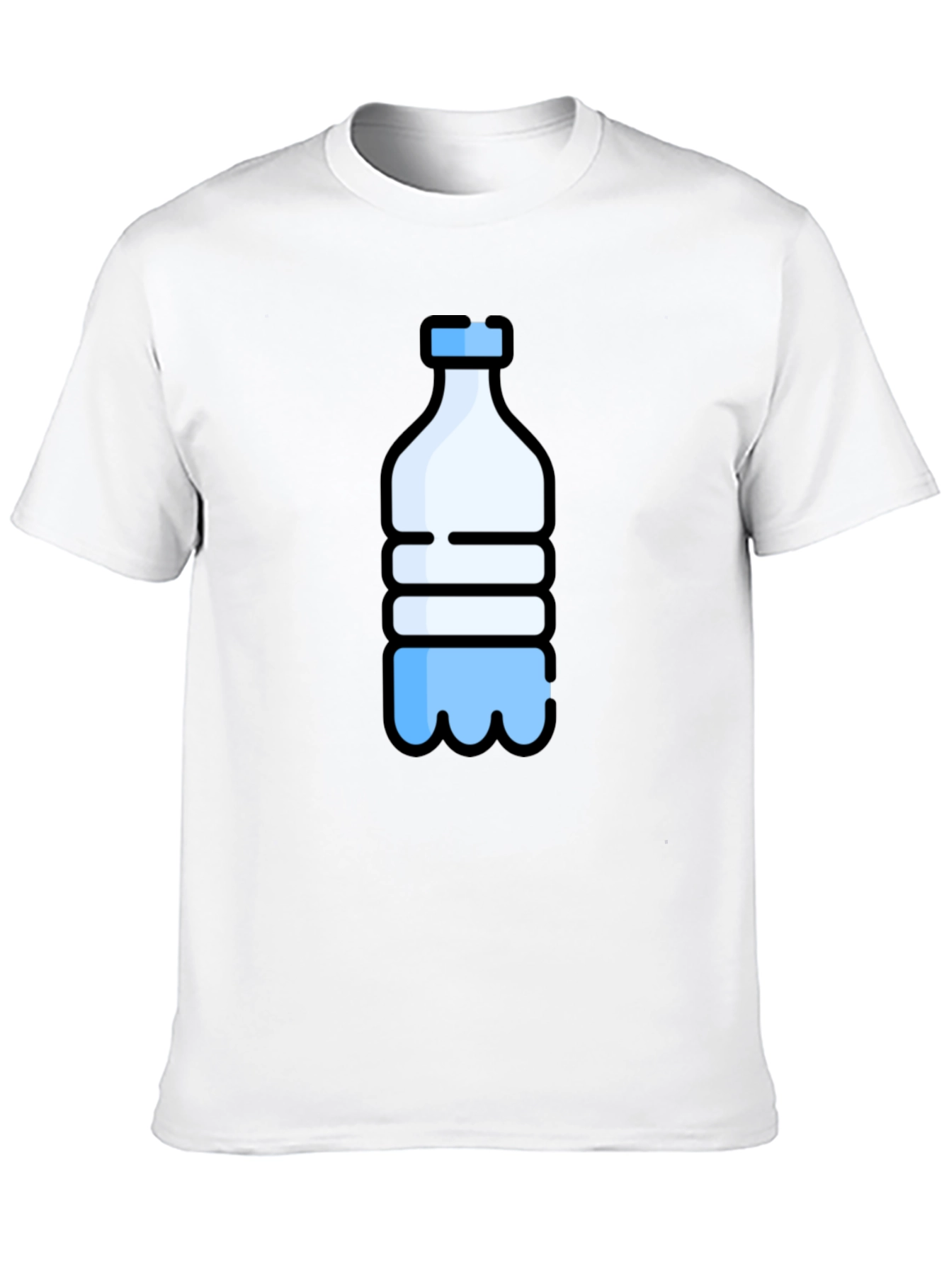 Black Water Bottle Graphic Tee - Black view 10