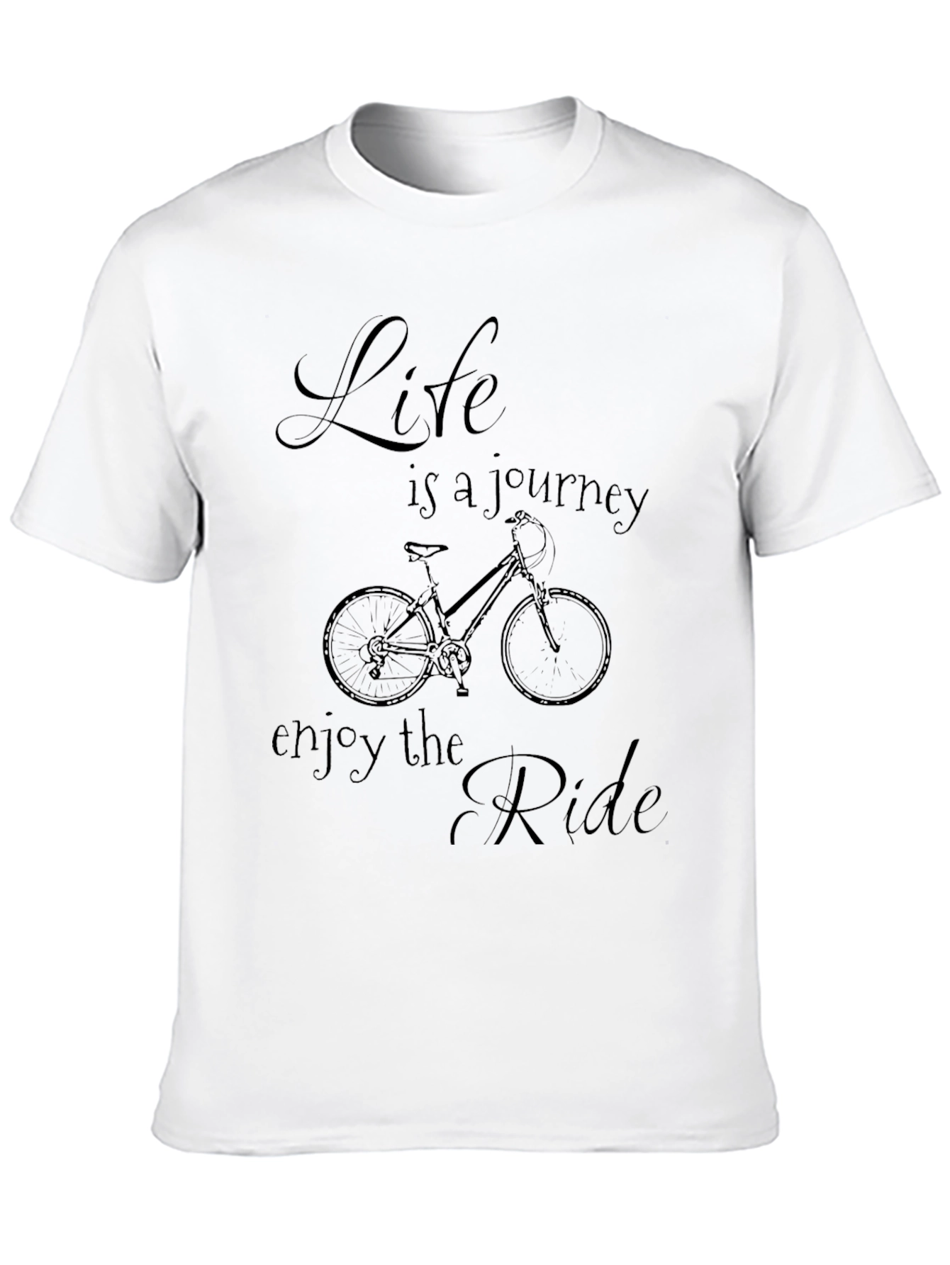 Life is a Journey Bicycle Graphic Tee - 10