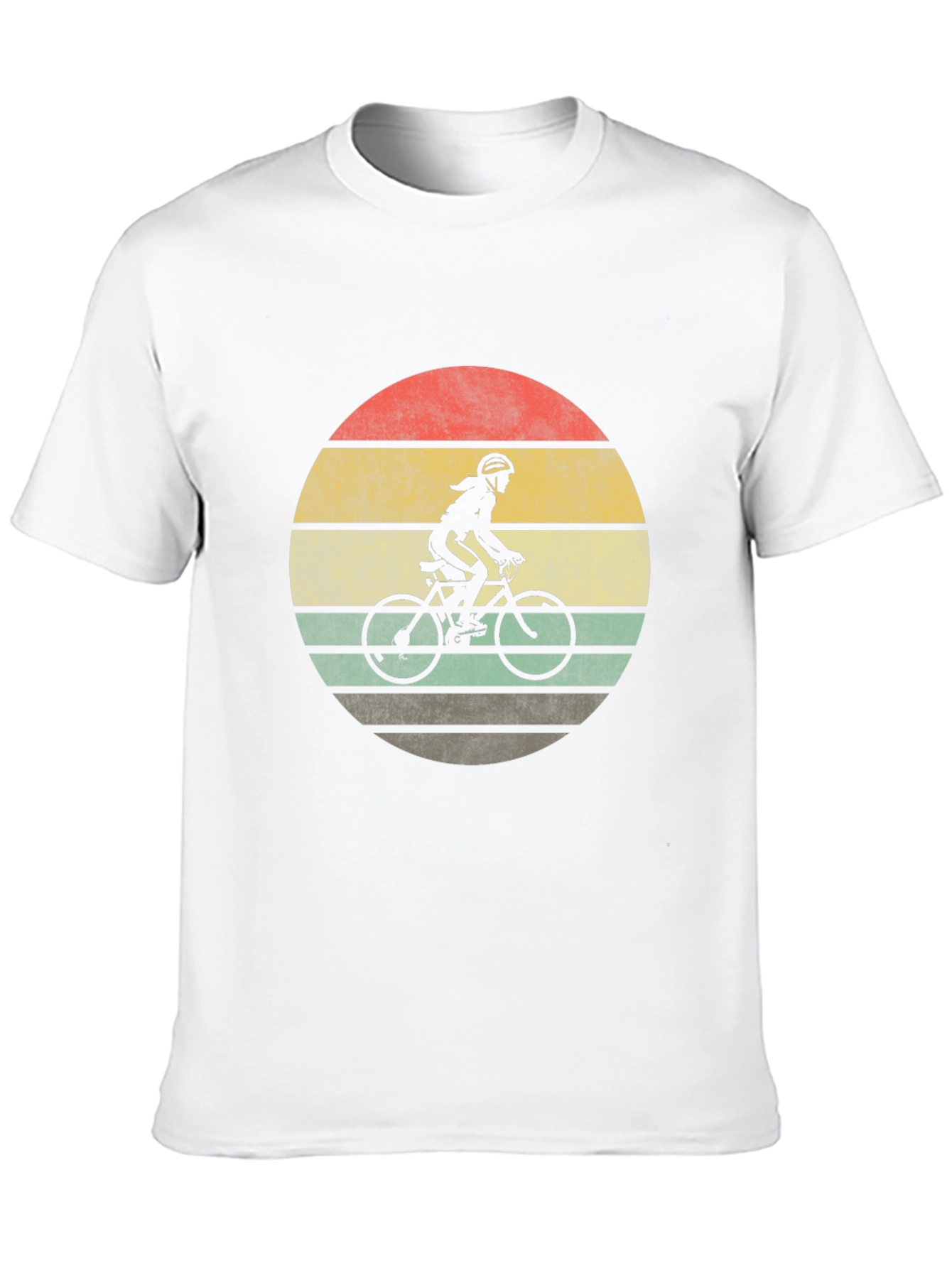 Black Vintage Style Cyclist T-Shirt view 10
