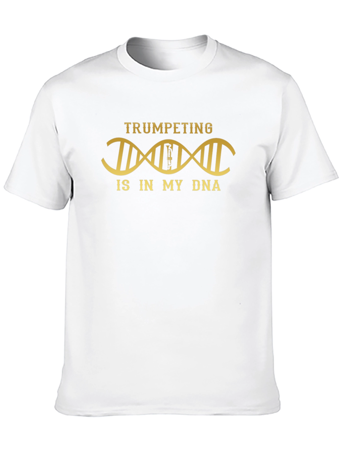 Black Trumpeting DNA T-Shirt - Musician Gift view 10