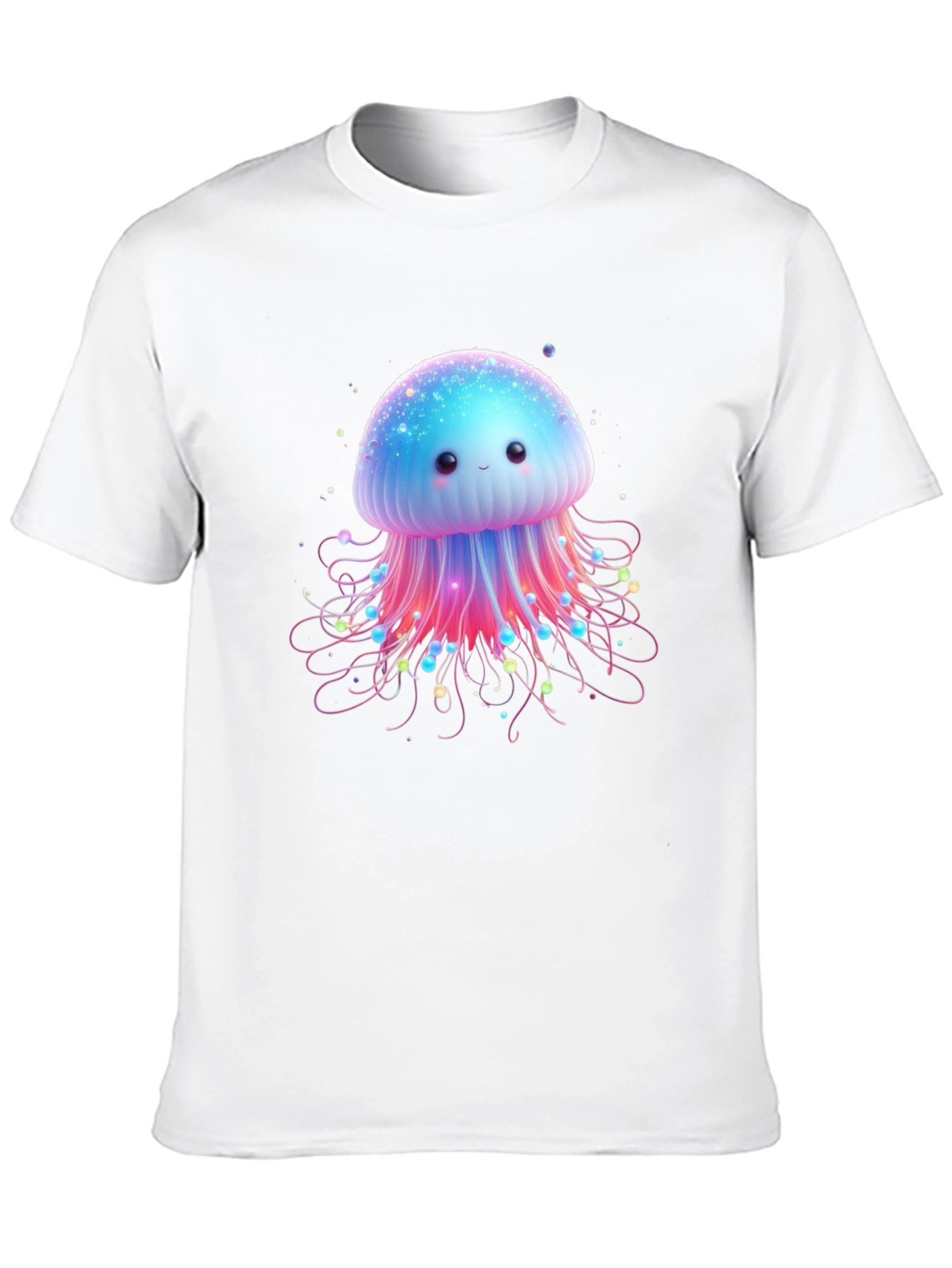 Black Cute Jellyfish Graphic Tee - Soft Cotton Comfort view 10
