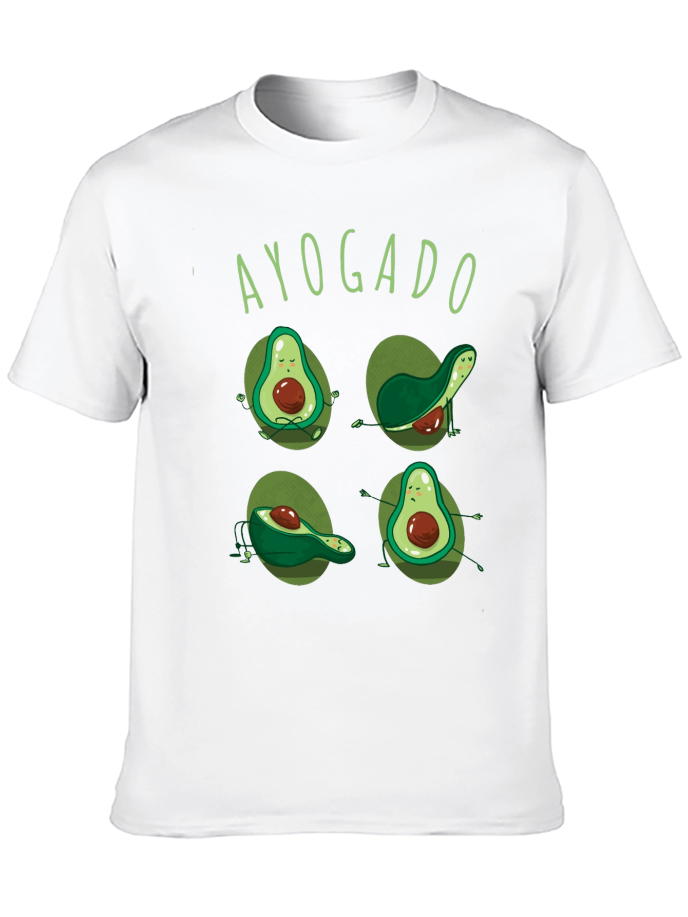 Black Ayogado Yoga Avocado Funny Graphic T-Shirt view 10