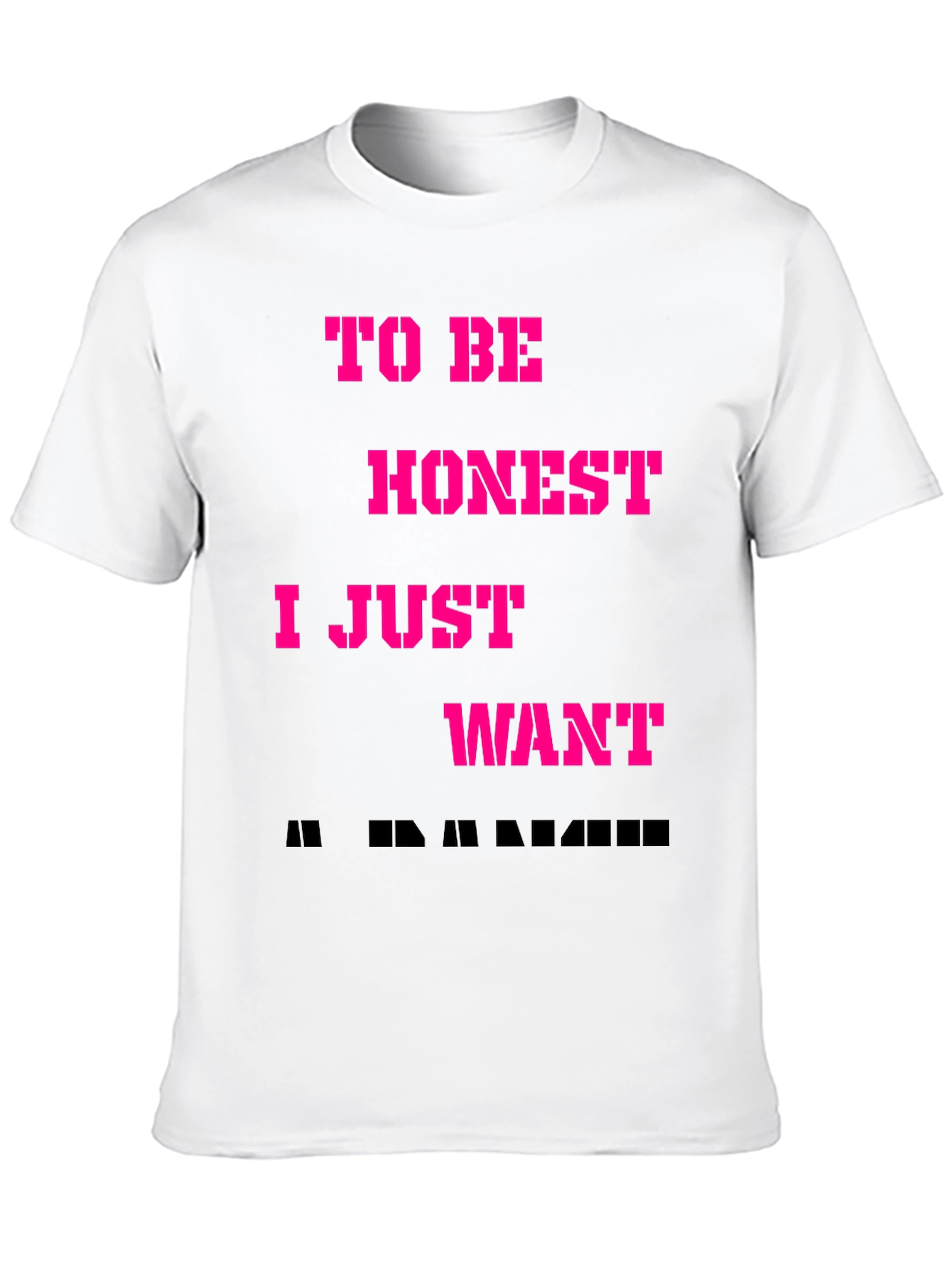 Black Funny To Be Honest T-Shirt view 10