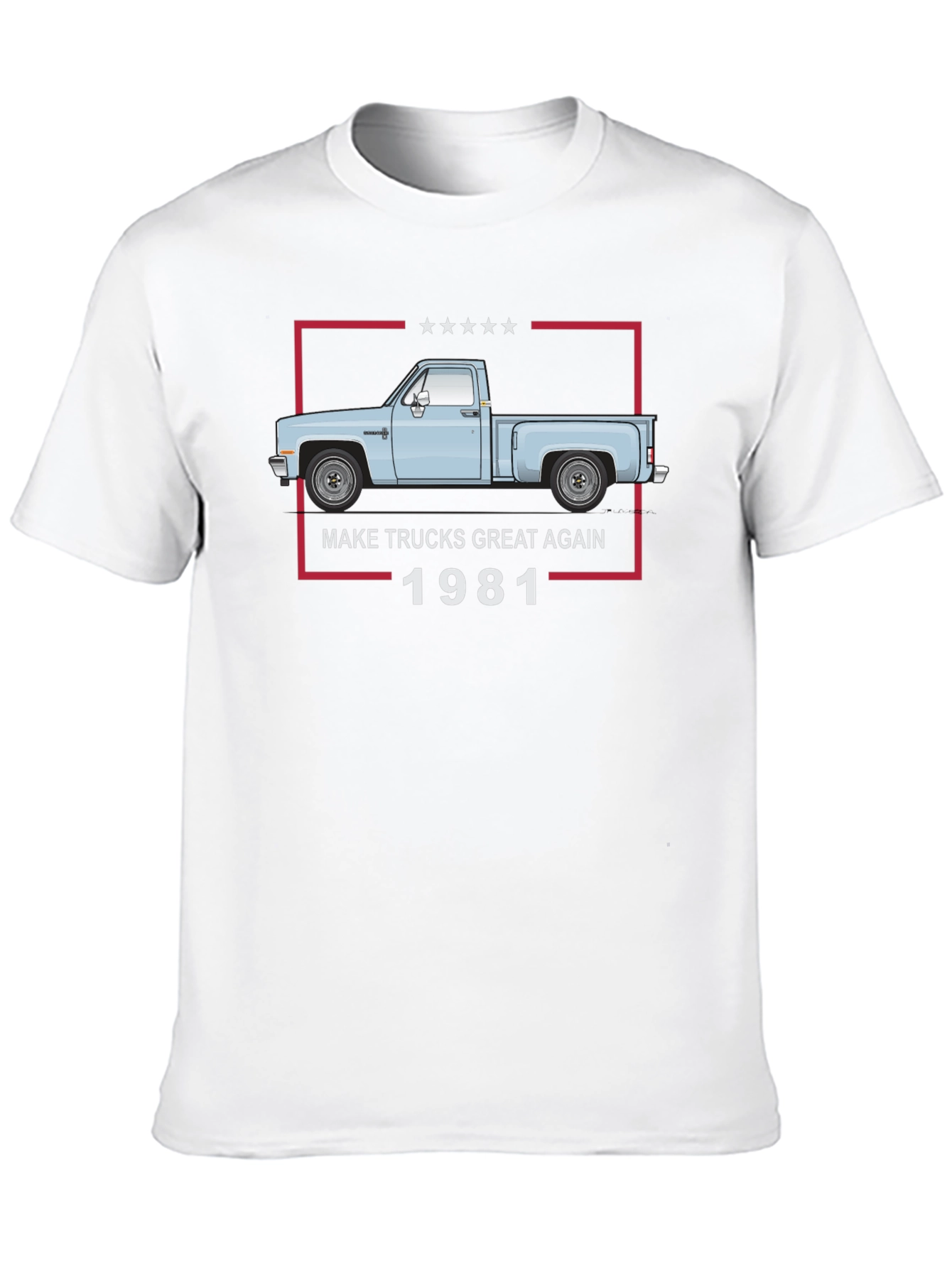 Black Make Trucks Great Again 1981 T-Shirt view 10