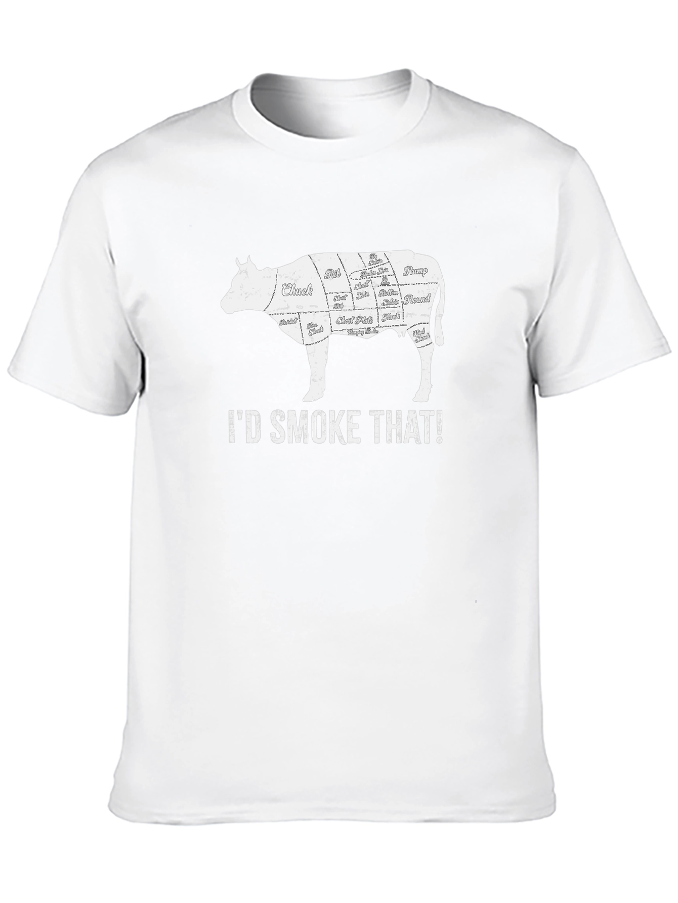 I'd Smoke That Cow T-Shirt - BBQ Lover's Tee - 10