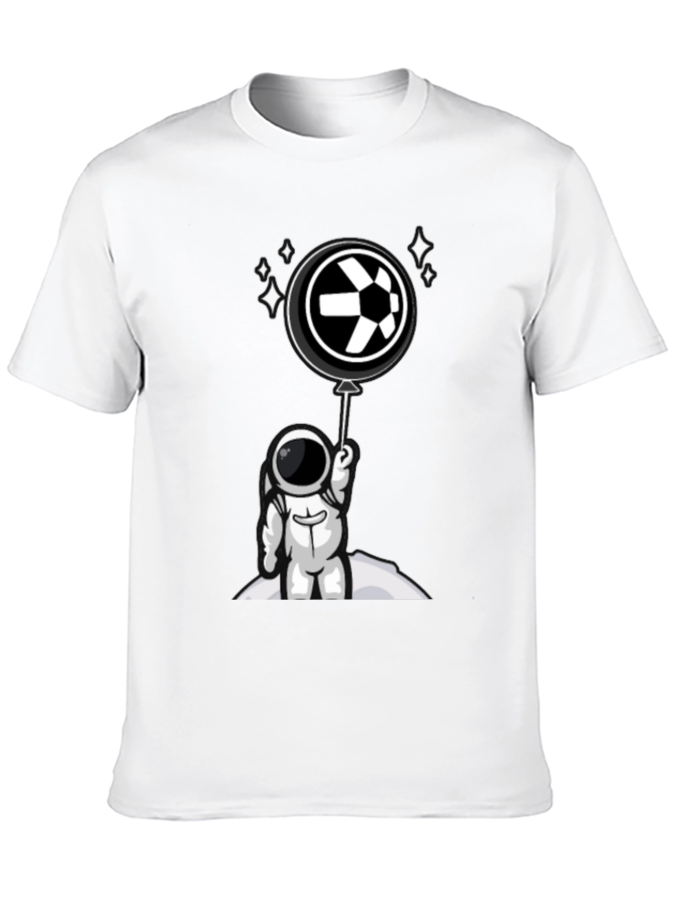 Black Astronaut Soccer T-Shirt - Space Football Fan Apparel view 10