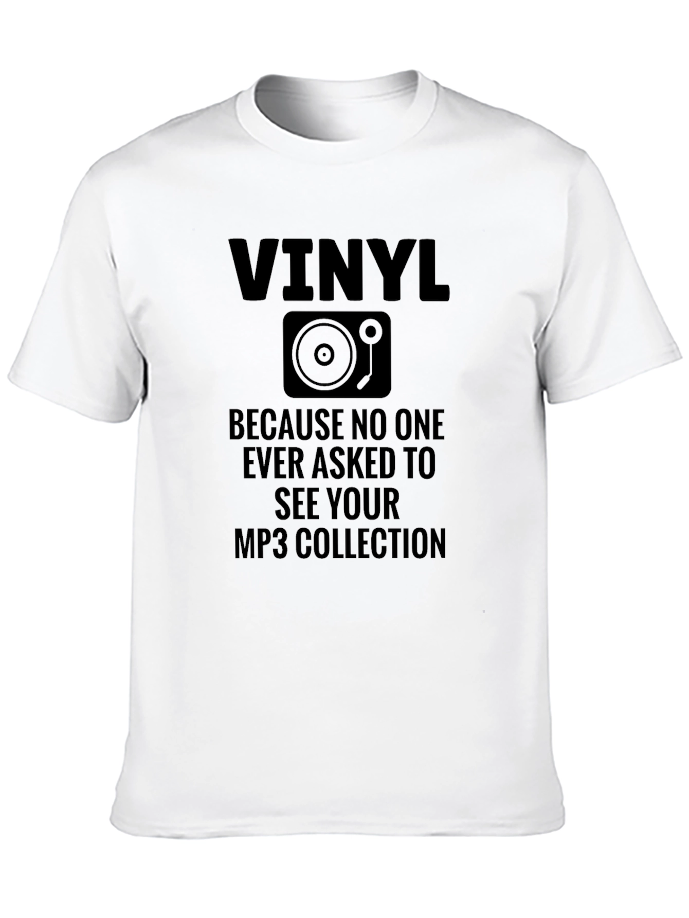 Black Vinyl Records T-Shirt - Music Lover Tee view 10