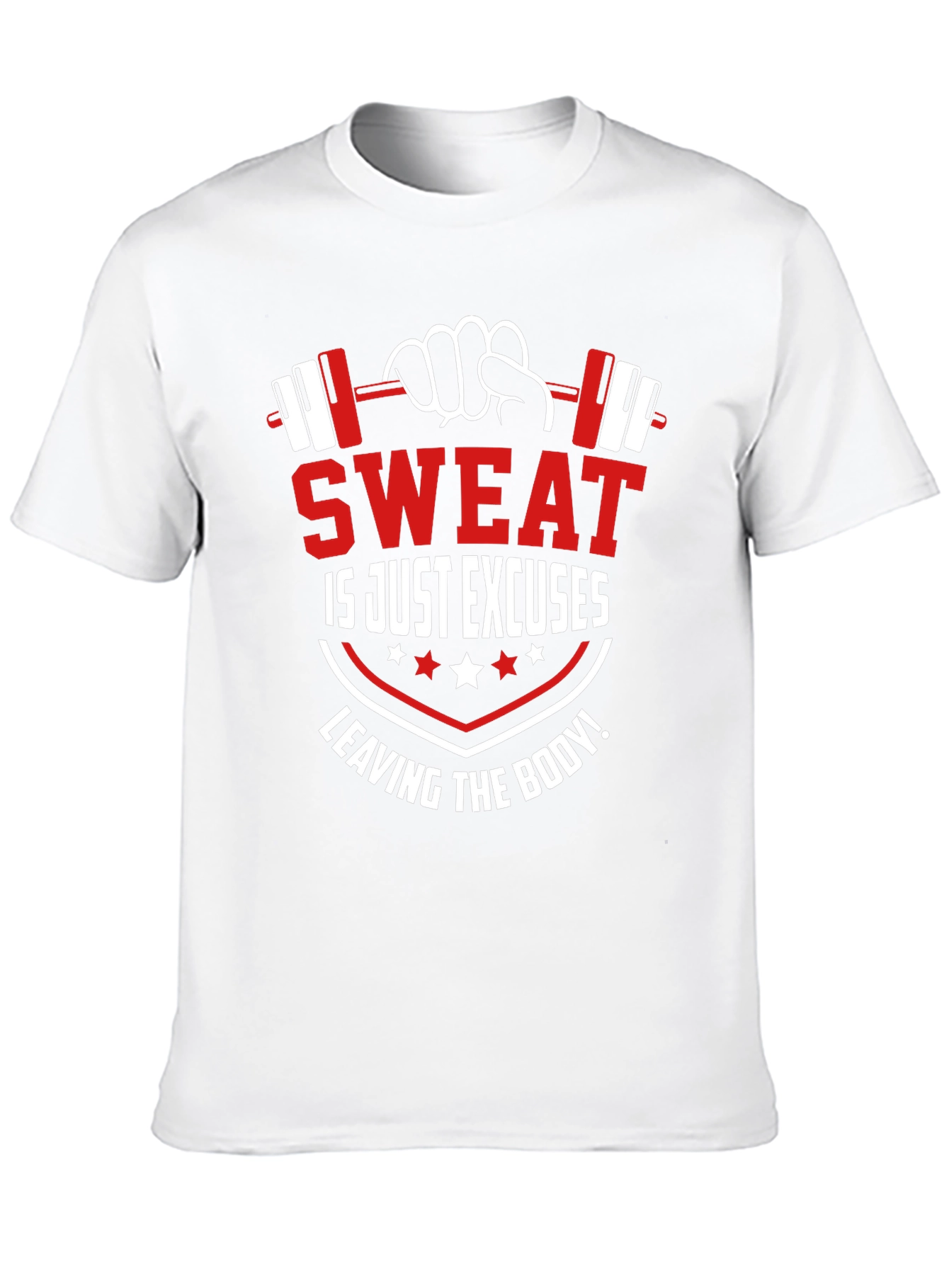 Sweat is Just Excuses Leaving the Body Black T-Shirt - 10