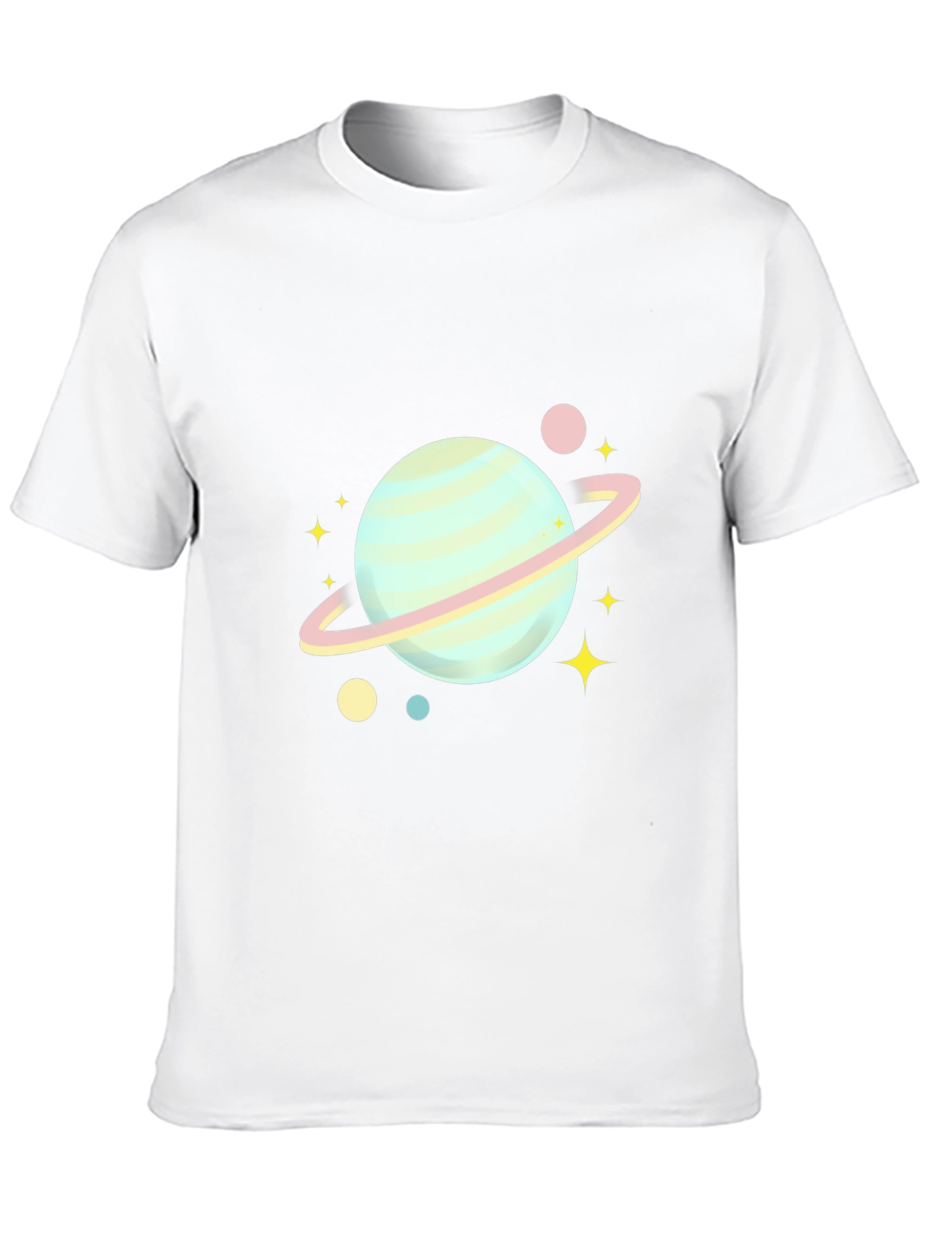 Black Planet & Stars Graphic Tee - Soft Cotton Blend view 10