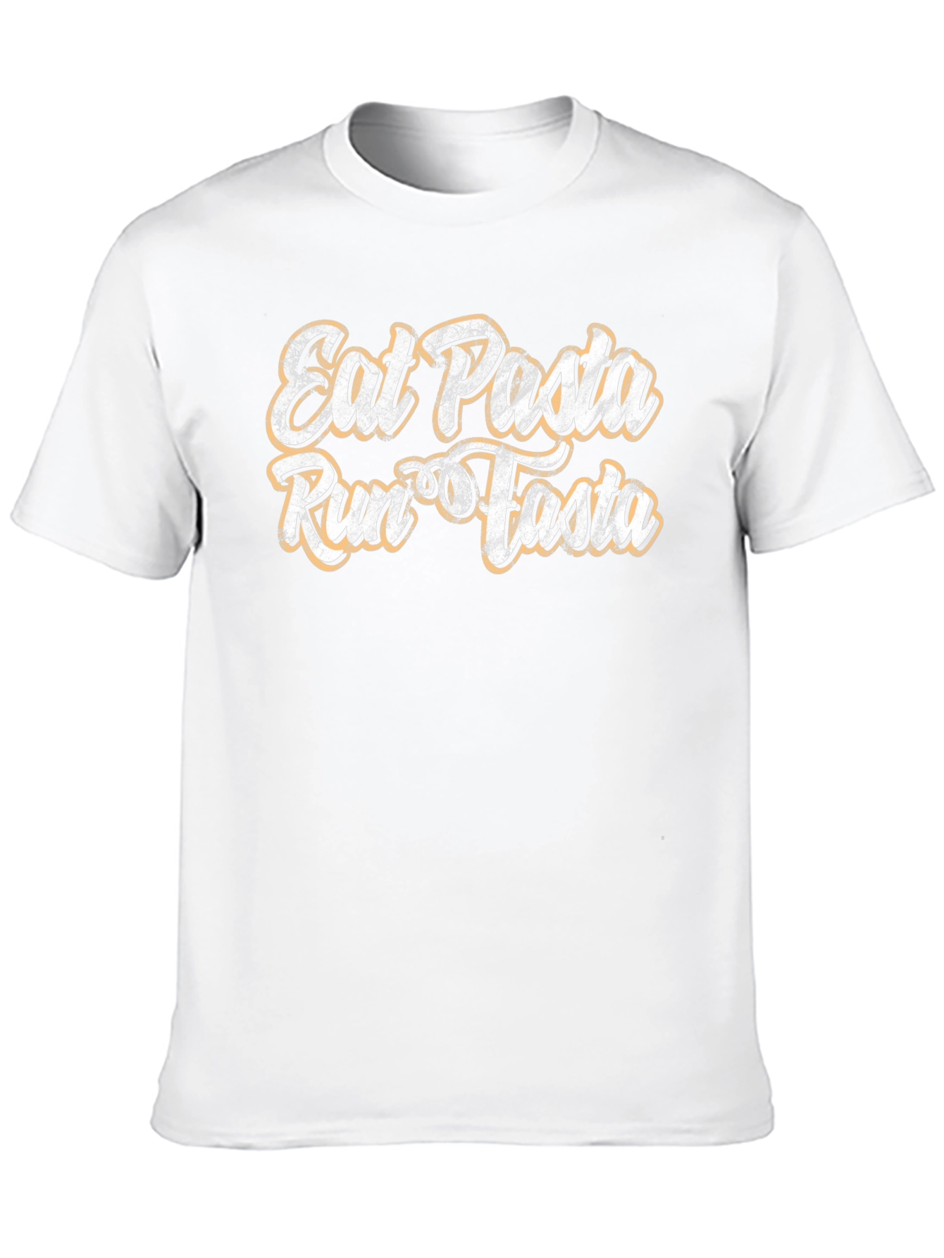 Black Eat Pasta Run Fasta Graphic T-Shirt view 10