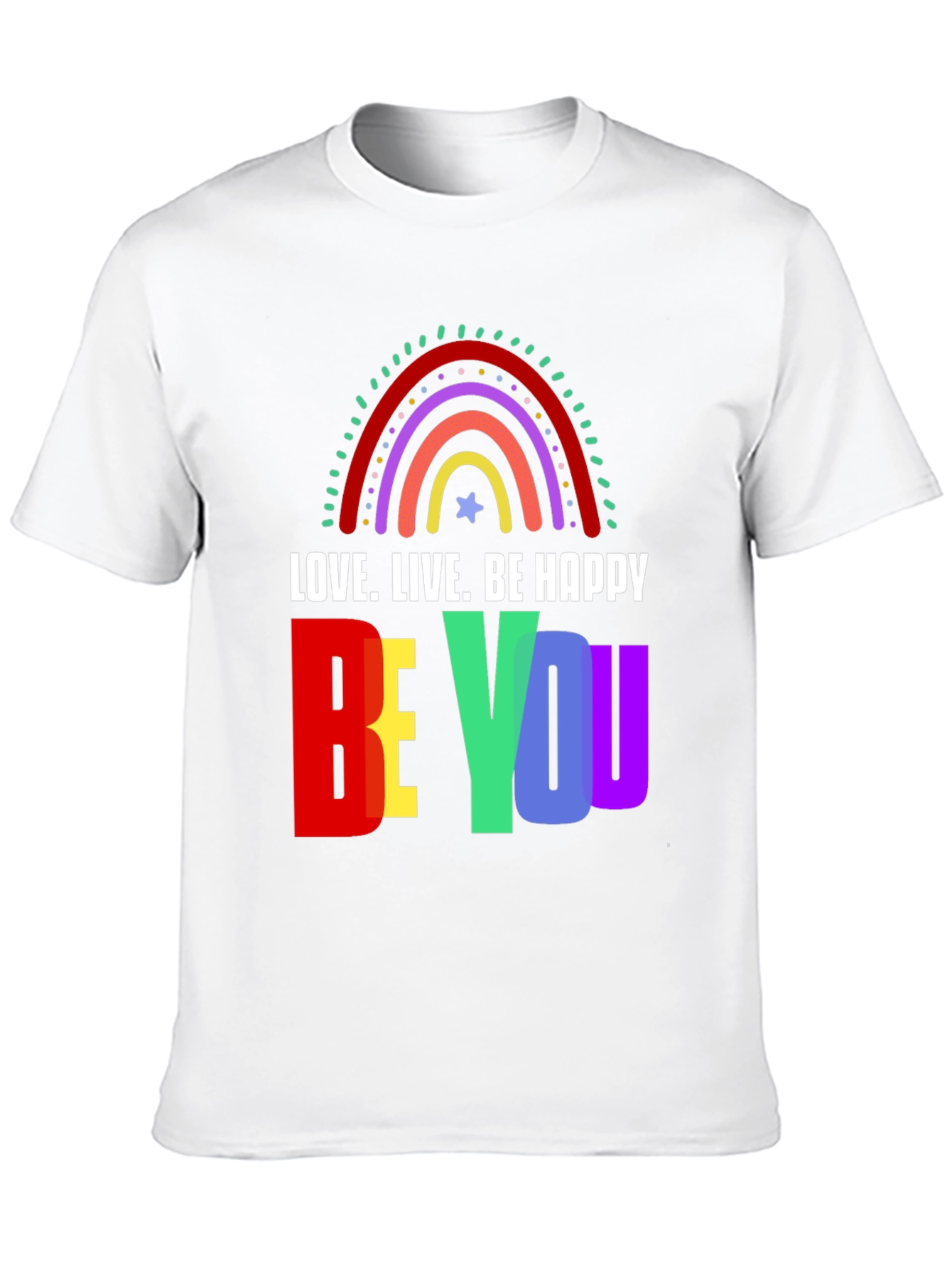 Black Love. Live. Be Happy - Graphic T-Shirt view 10