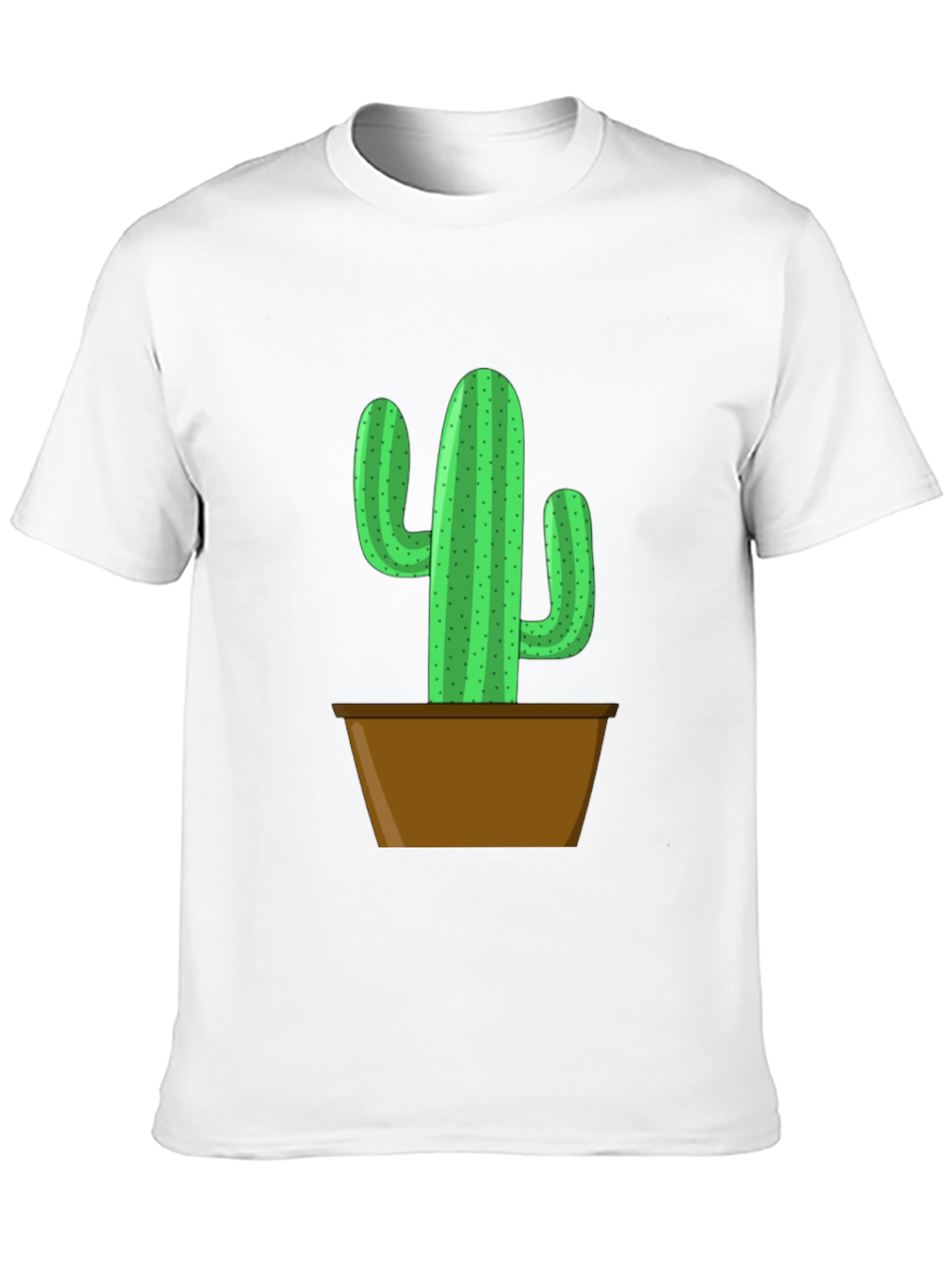 Black Potted Cactus Graphic Tee - Black Cotton Blend view 10