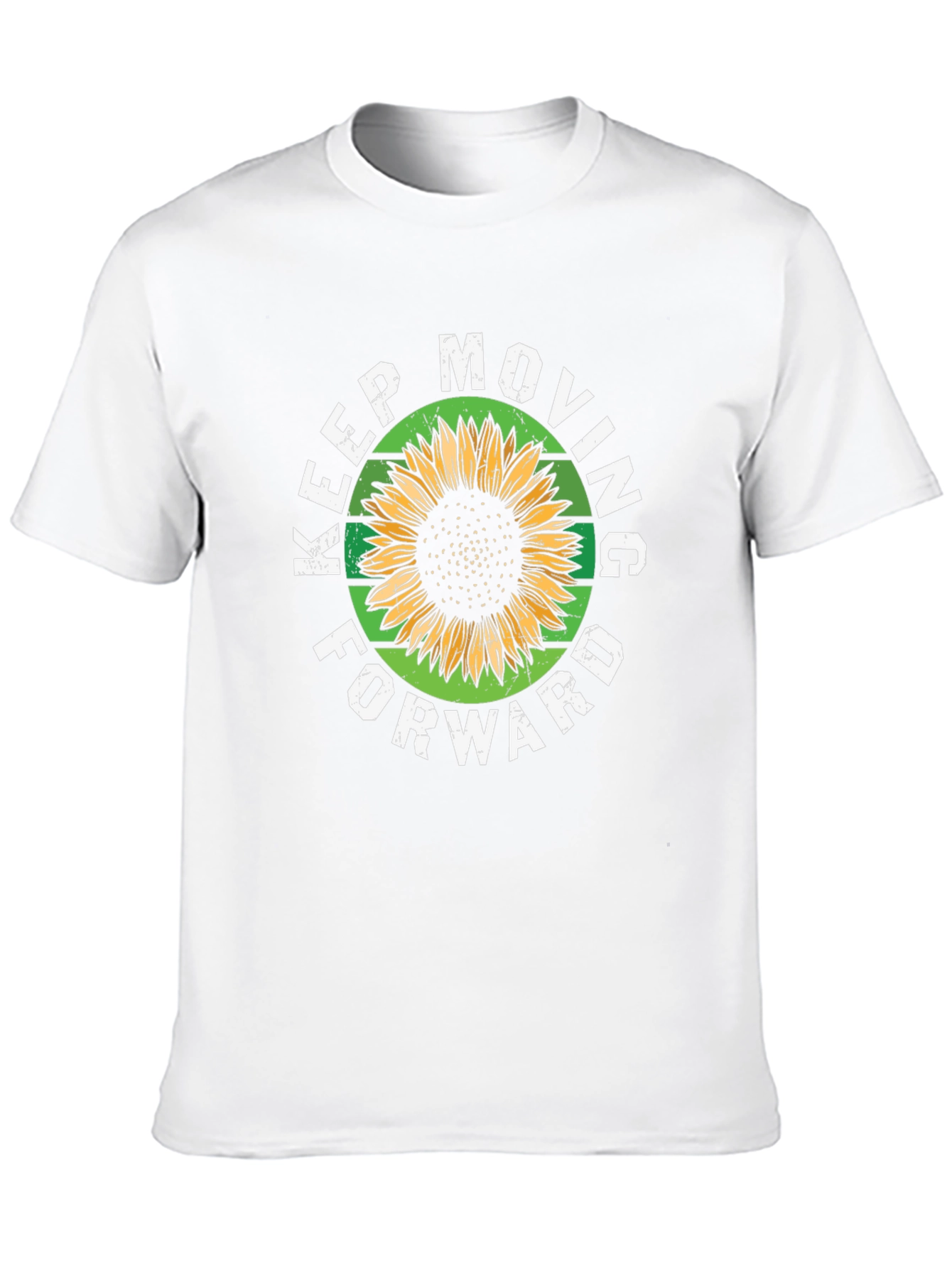 Black Keep Moving Forward Sunflower Graphic Tee view 10