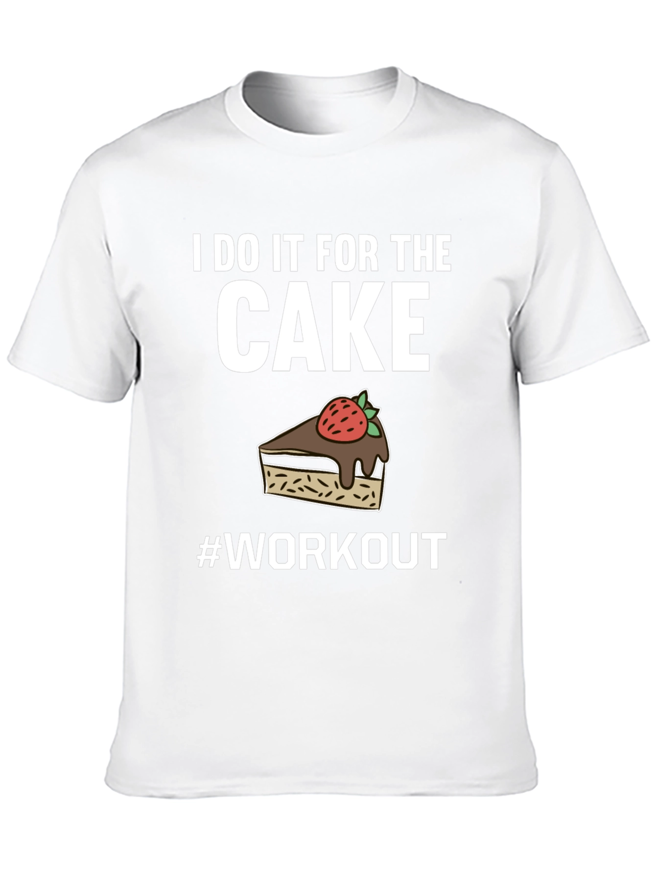 Black I Do It For The Cake Workout T-Shirt view 10