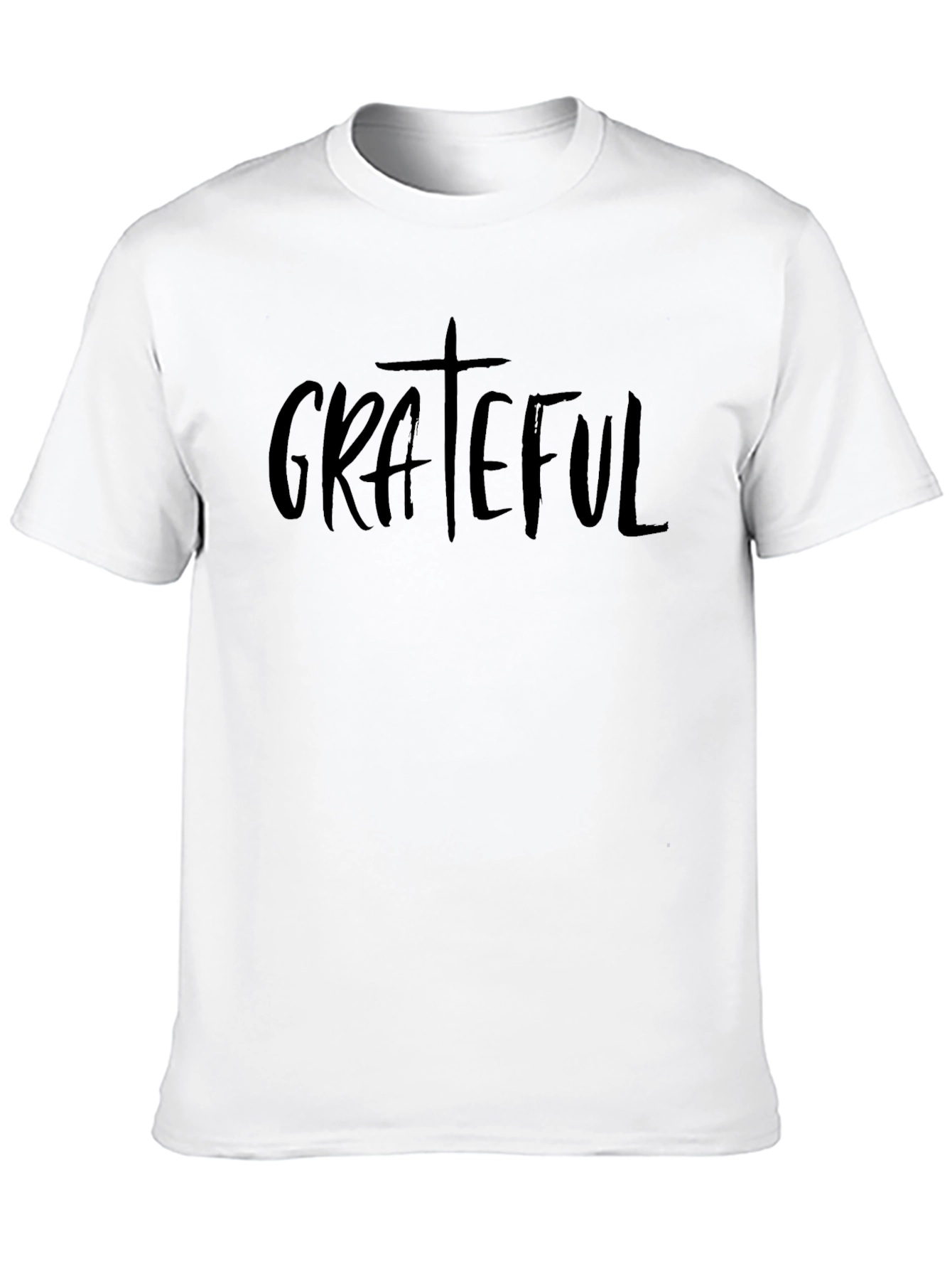 Black Grateful Graphic T-Shirt - Black Crew Neck Tee view 10