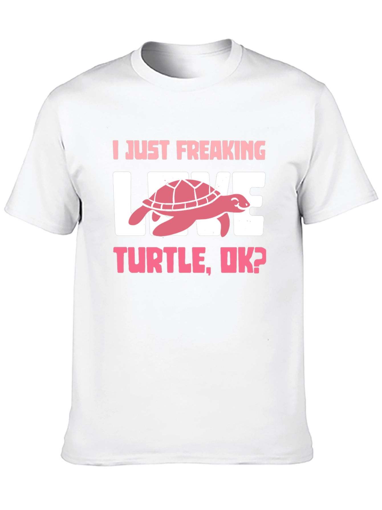 Black I Just Freaking Love Turtle T-Shirt view 10