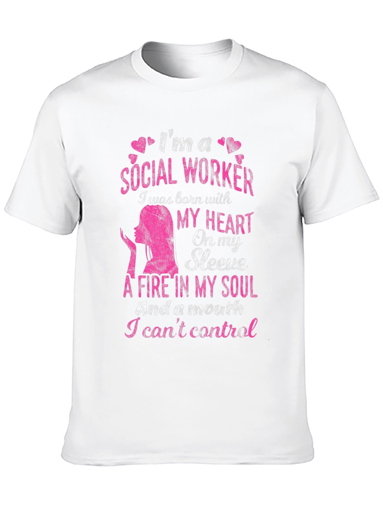 Black I'm A Social Worker T-Shirt view 10