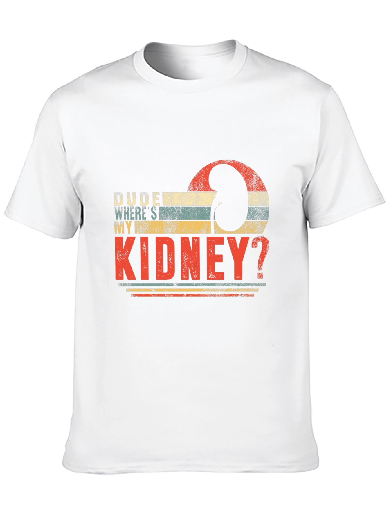 Black Dude Where's My Kidney? Black T-Shirt view 10