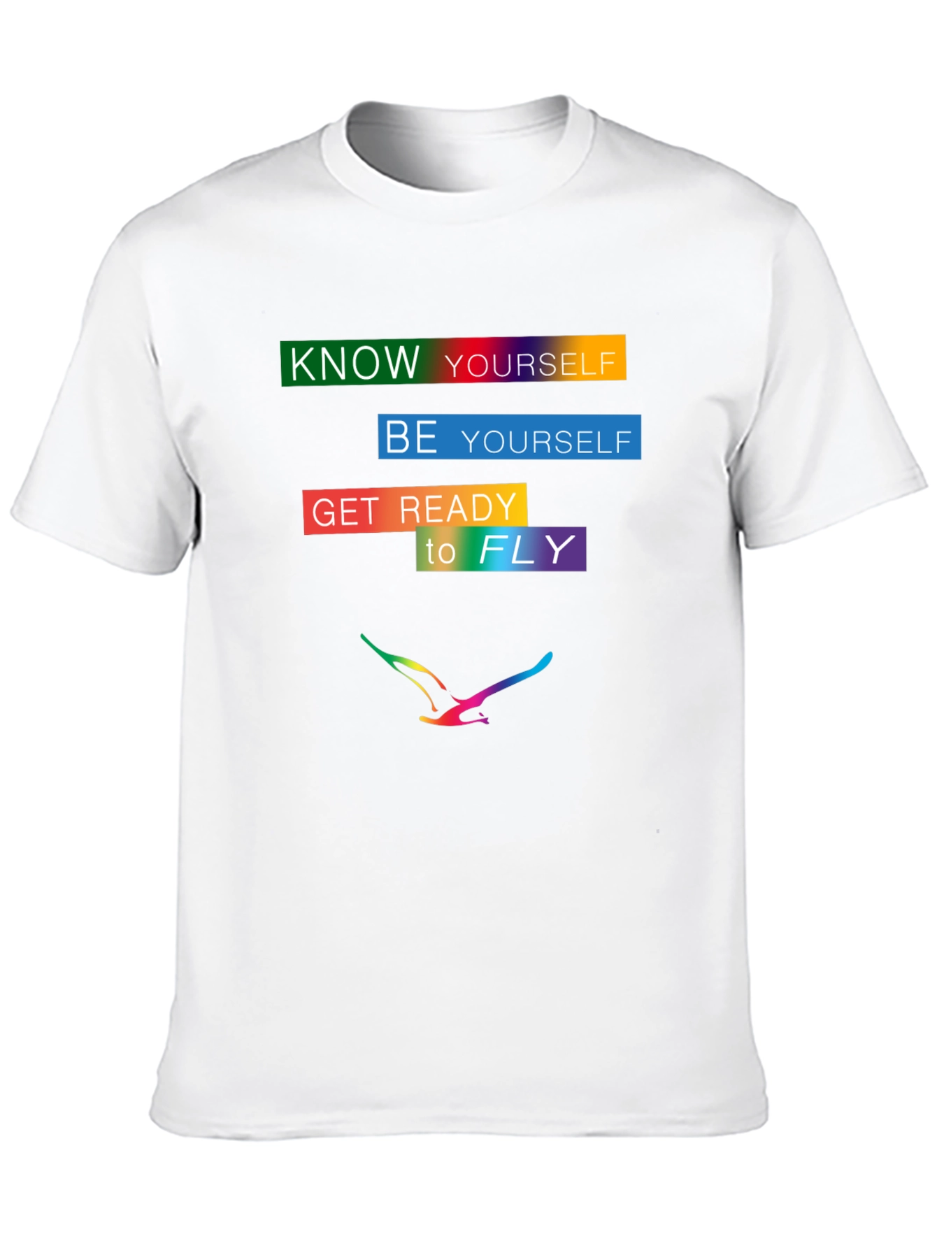 Black Know Yourself Graphic T-Shirt - Motivational Design view 10