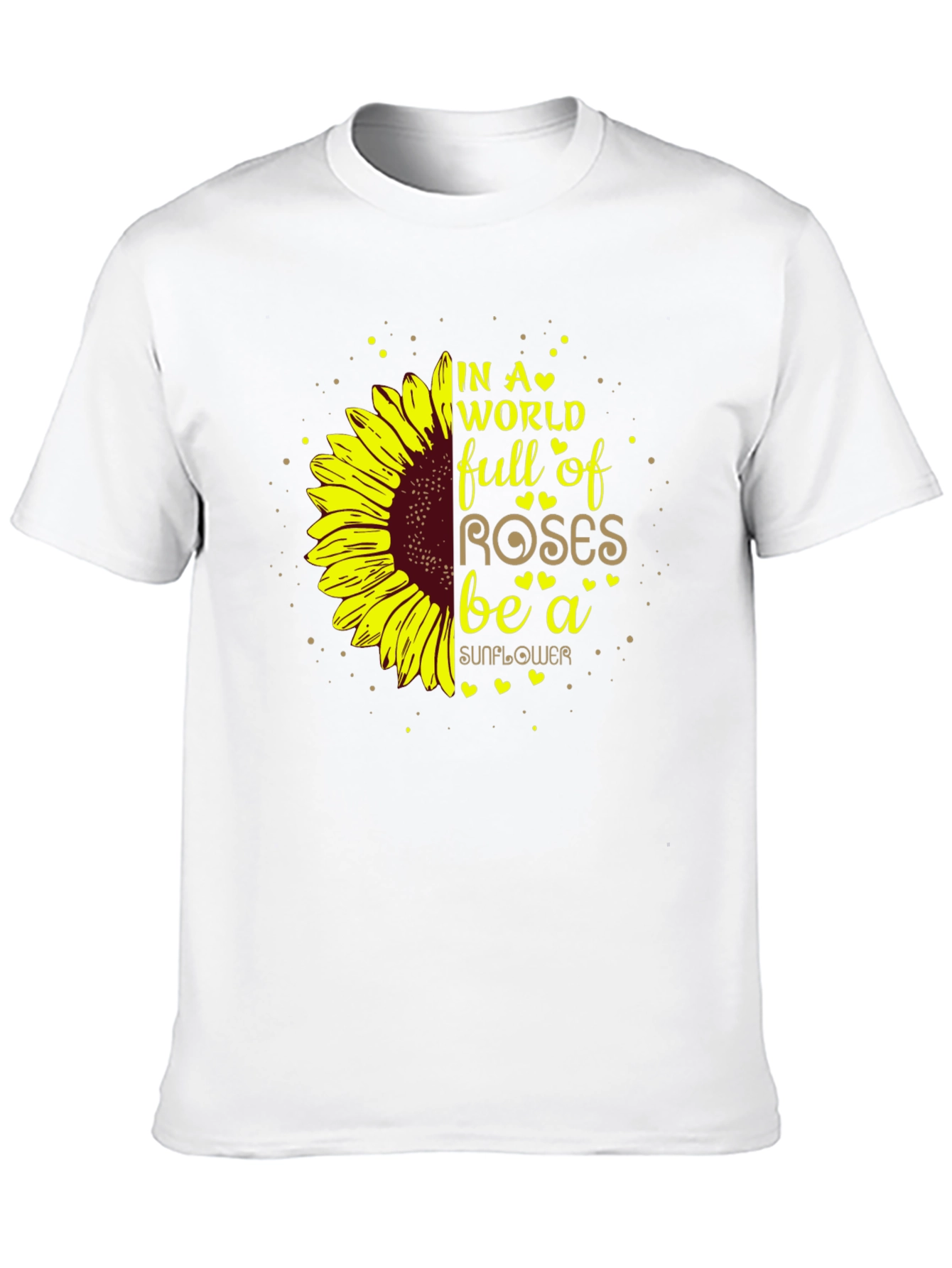 Black Sunflower Graphic T-Shirt - Be a Sunflower view 10