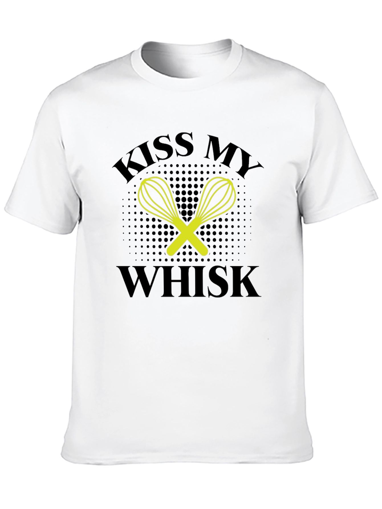Black Kiss My Whisk Graphic Tee - Black Cotton Blend view 10