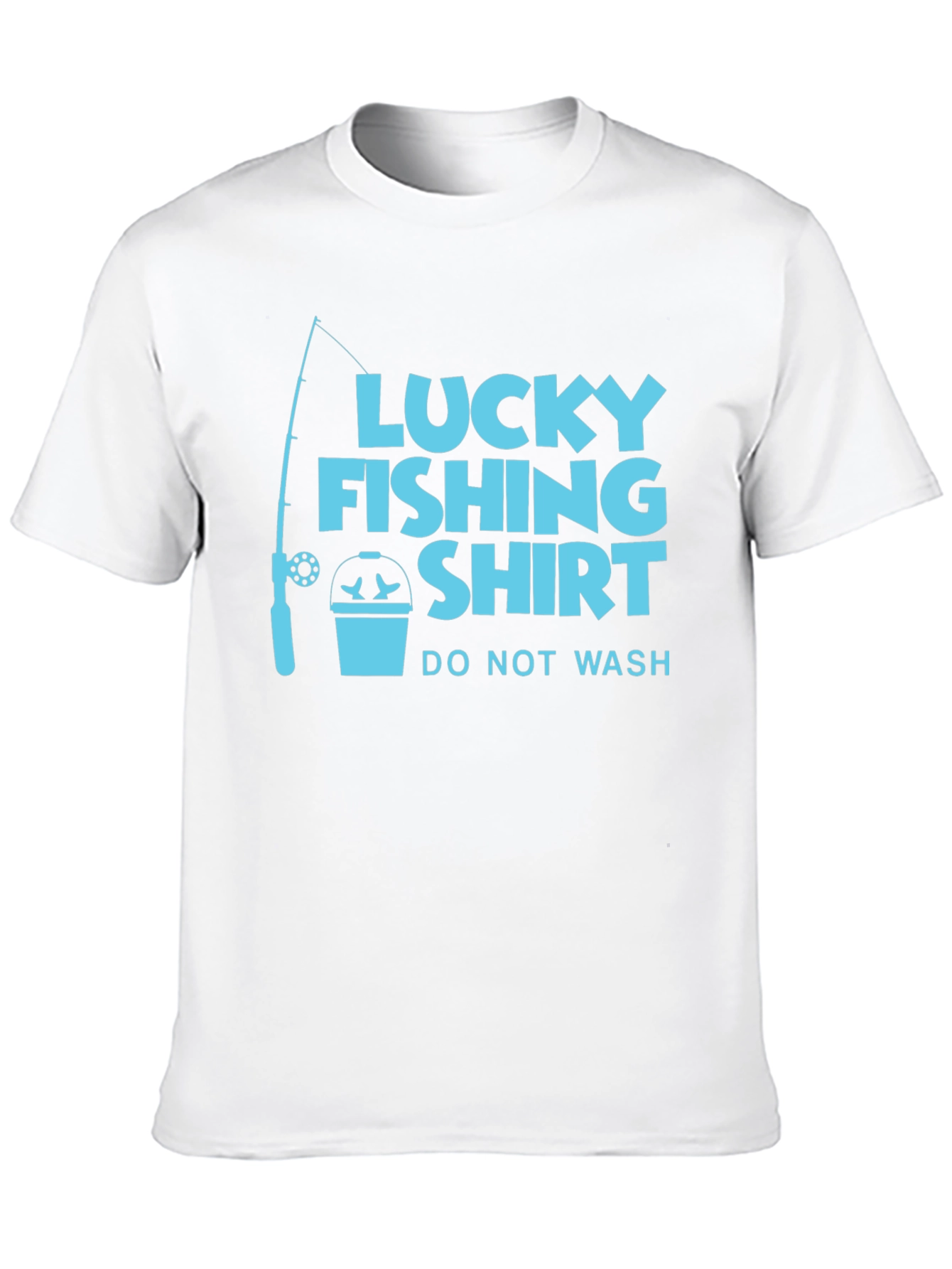 Black Lucky Fishing Shirt - Novelty Graphic Tee view 10