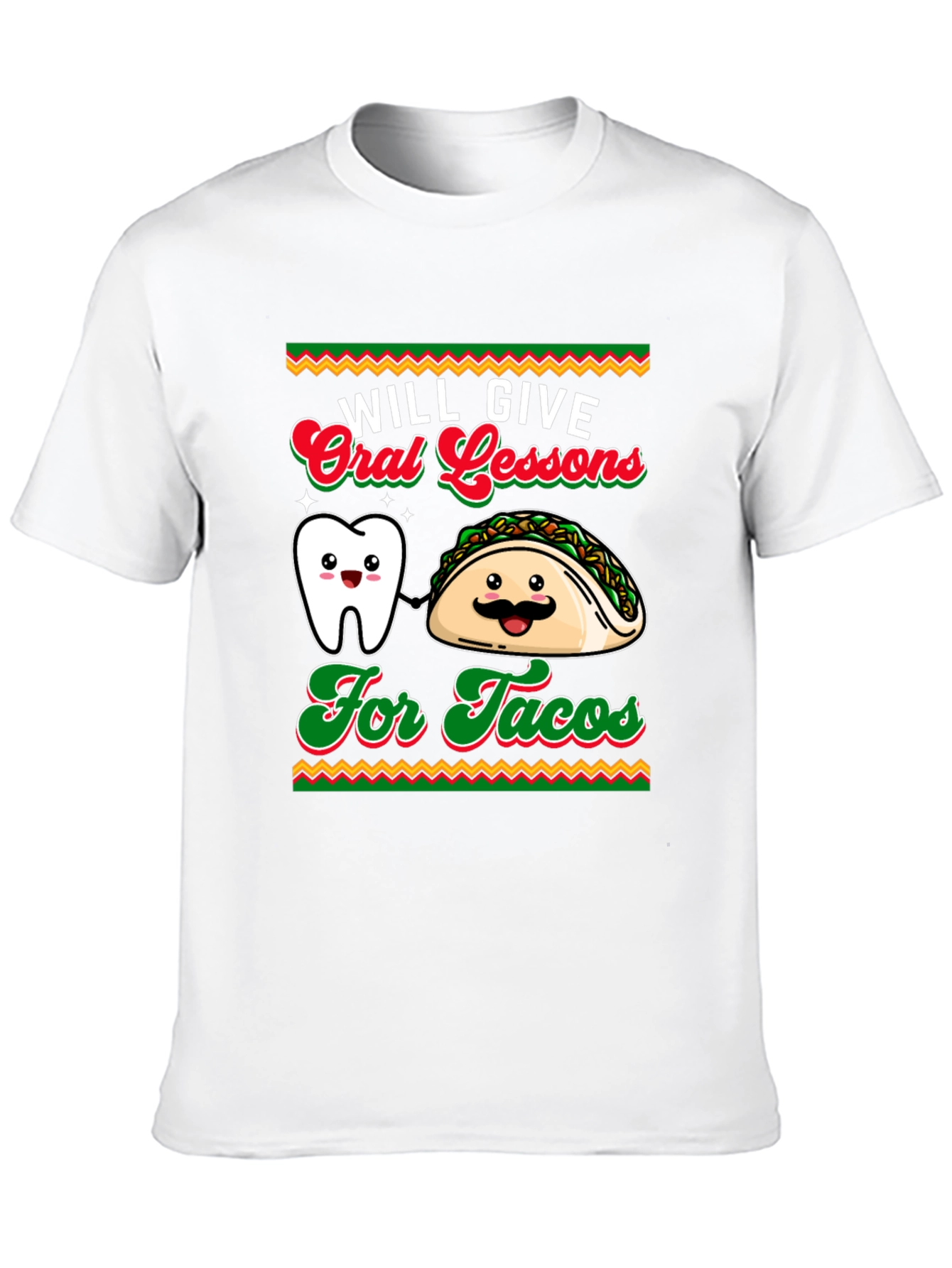 Black Will Give Oral Lessons For Tacos Graphic T-Shirt view 10