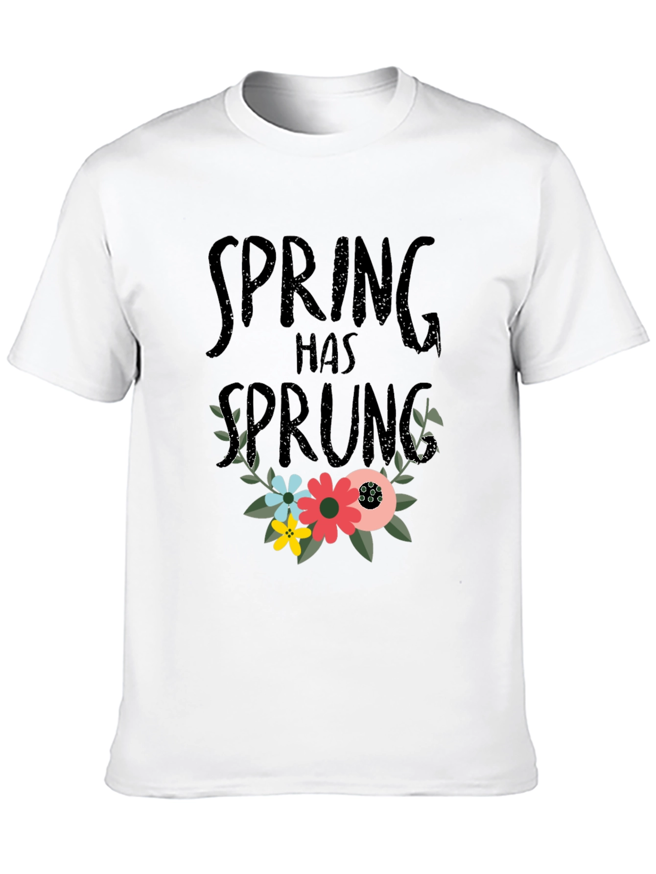 Black Spring Has Sprung Floral T-Shirt - Black view 10